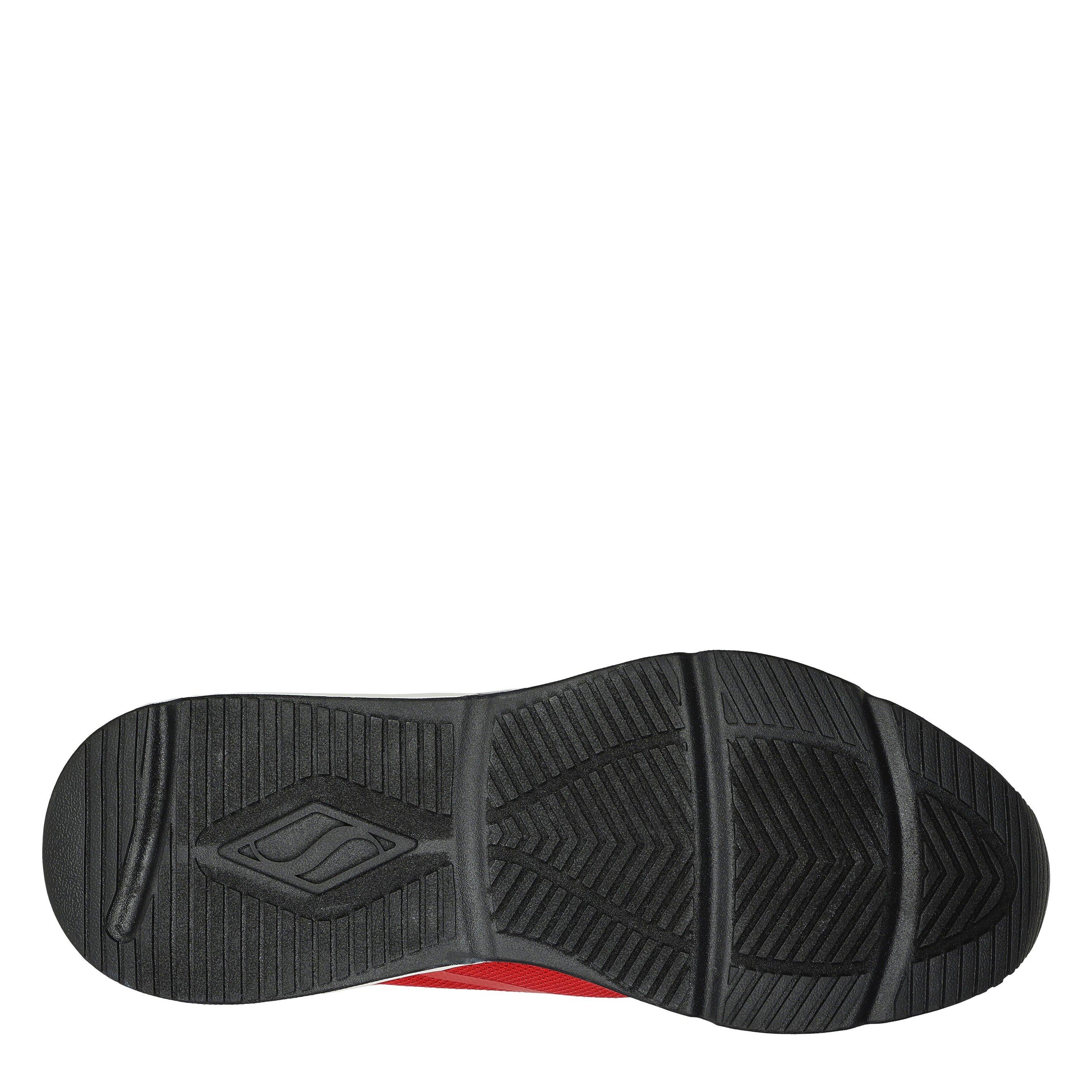 Red - Skechers - Men's Mesh Print Overlay Low-Top Trainers - 5