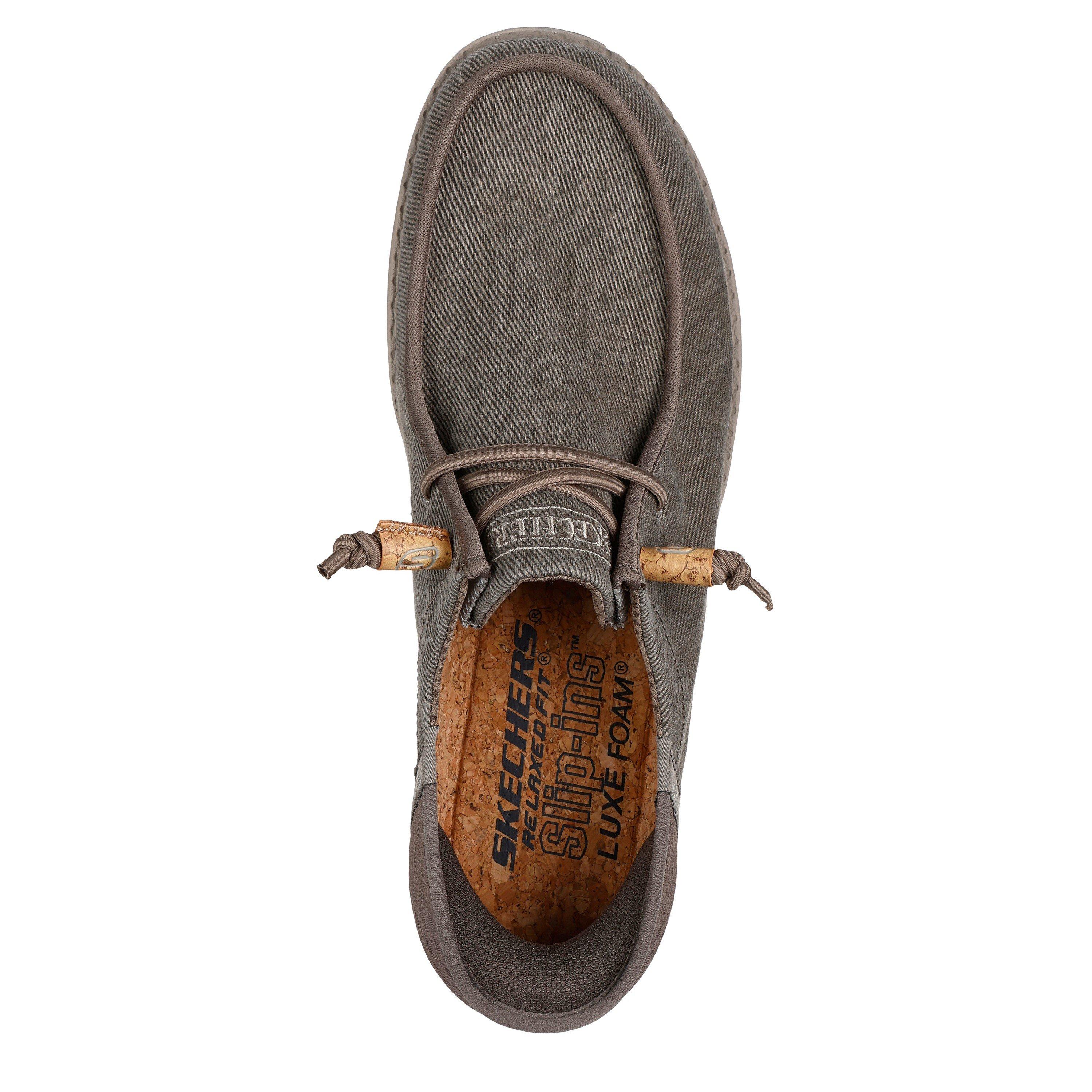 Khaki - Skechers - Melson - Berlaine Slip On Trainers Mens - 5