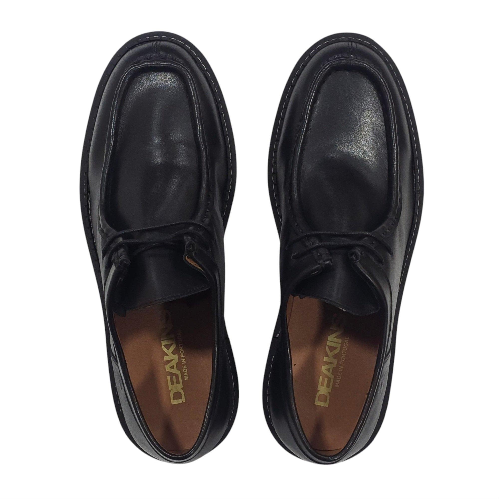 Zwart - Deakins - Men's Kayo Leather Lace Up Derbies - 5