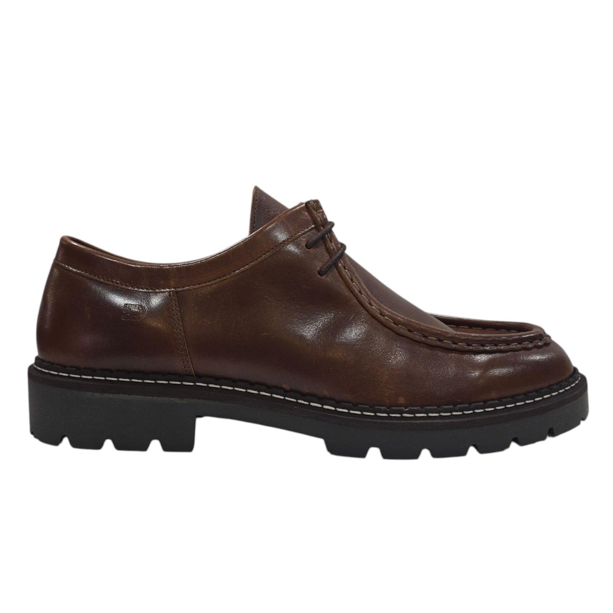 Brown - Deakins - Men's Kayo Leather Lace Up Derbies - 1