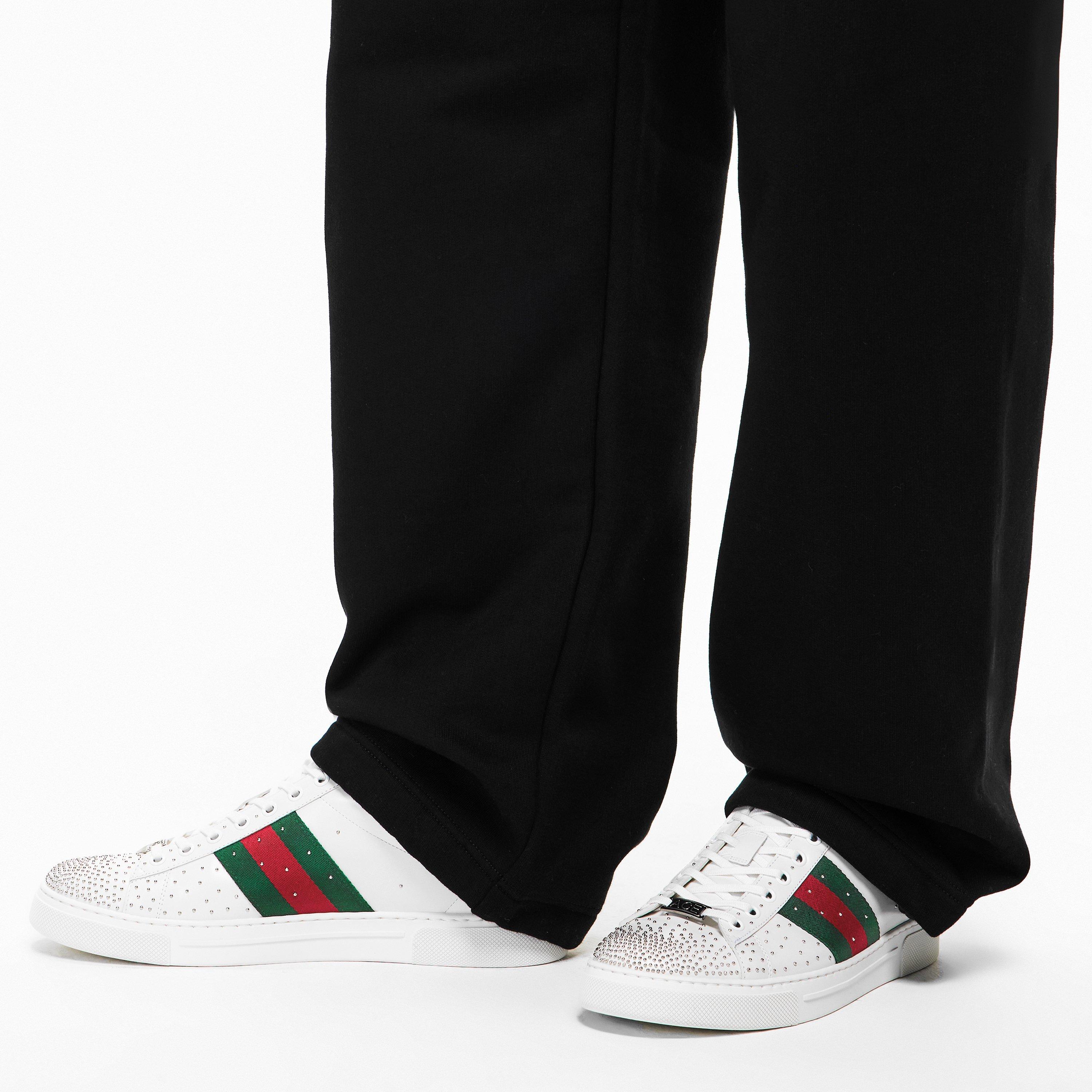 White/GRG - Gucci - Men's New Ace Stud Loafers - 3