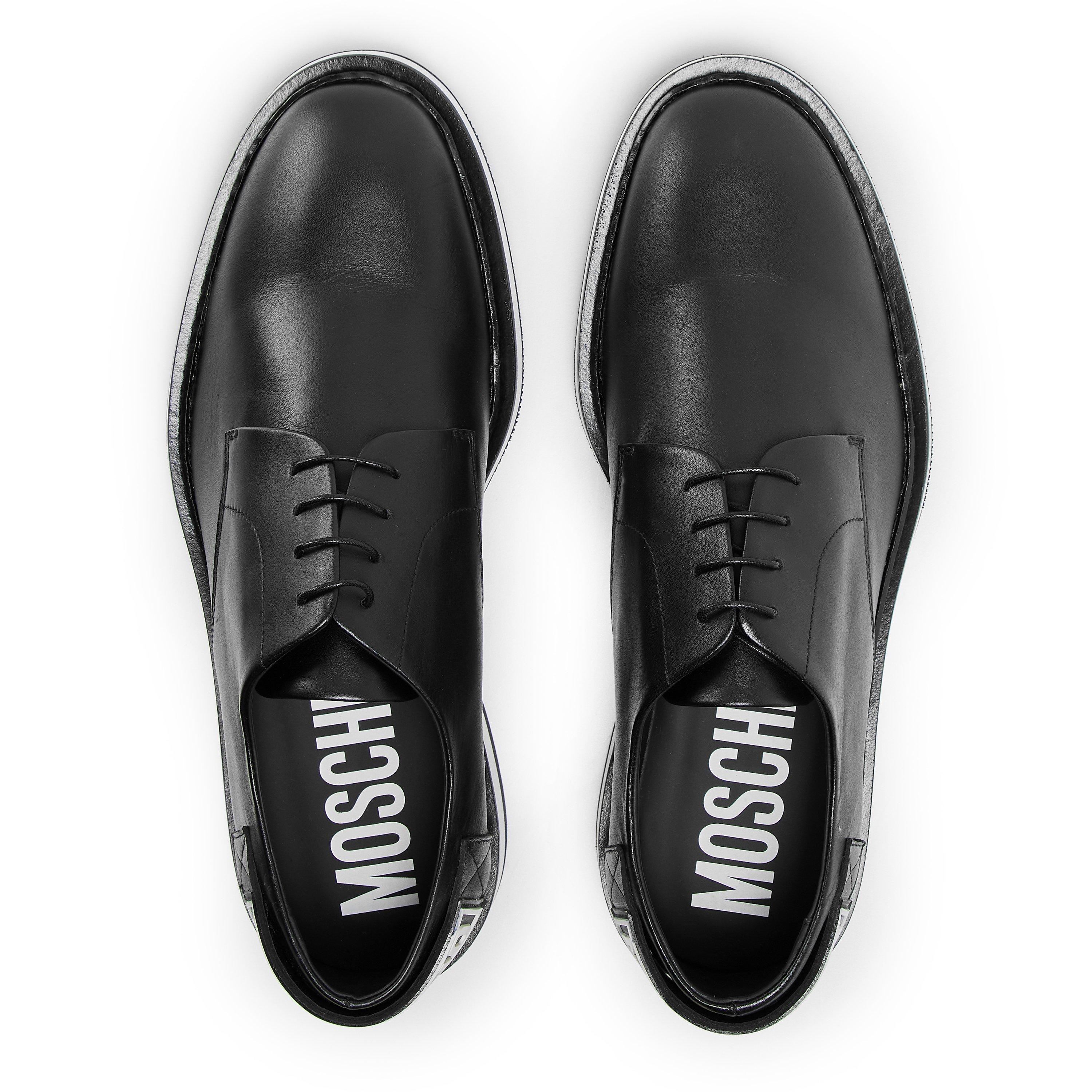 Black - Moschino - Moschino Derby Loafr Sn99 - 4