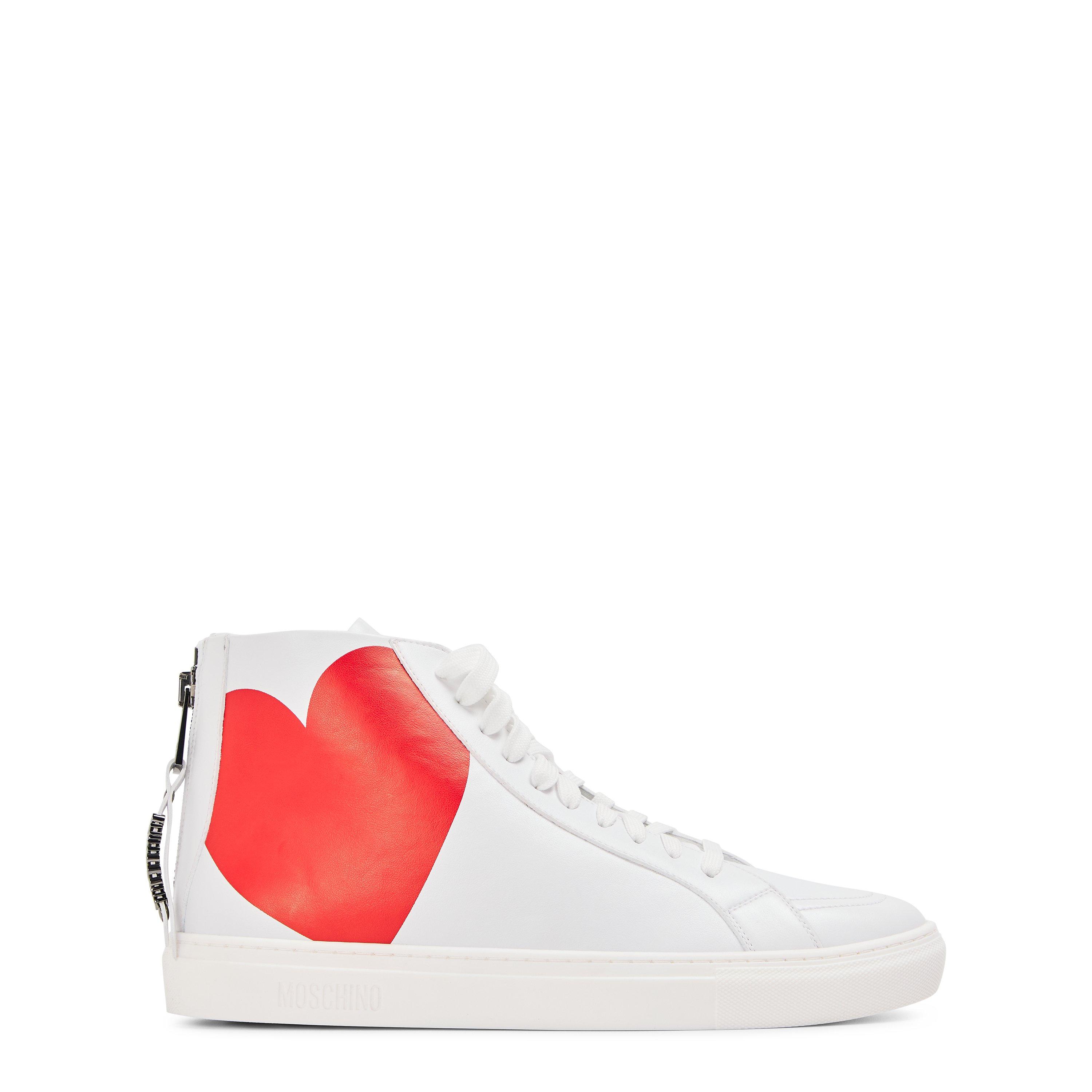 Moschino Men's Court Trainers - White - Size 8 (42)