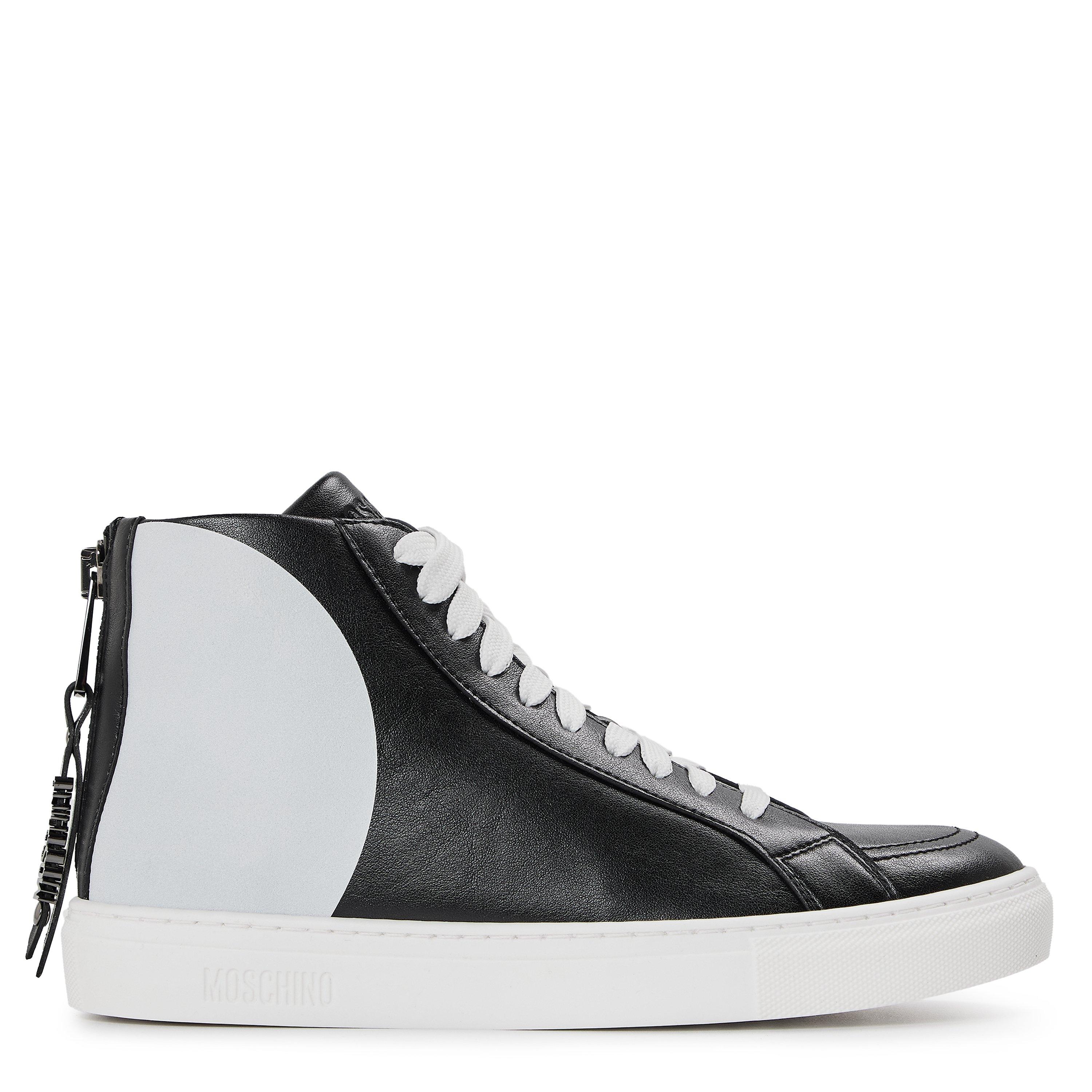 Moschino Men's Court Trainers - Black - Size 8 (42)