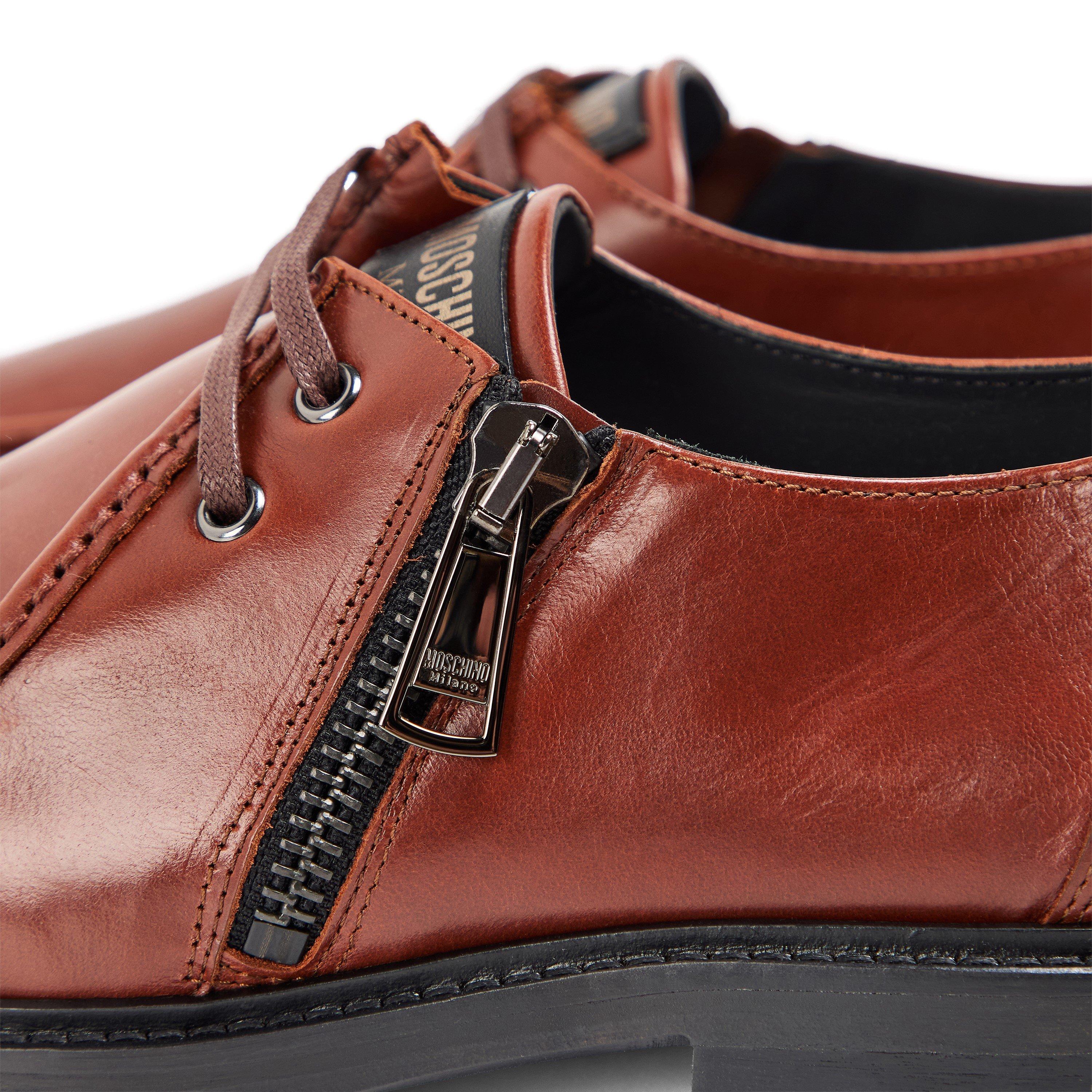 Brown - Moschino - Moschino Lthr Loafer Sn99 - 3