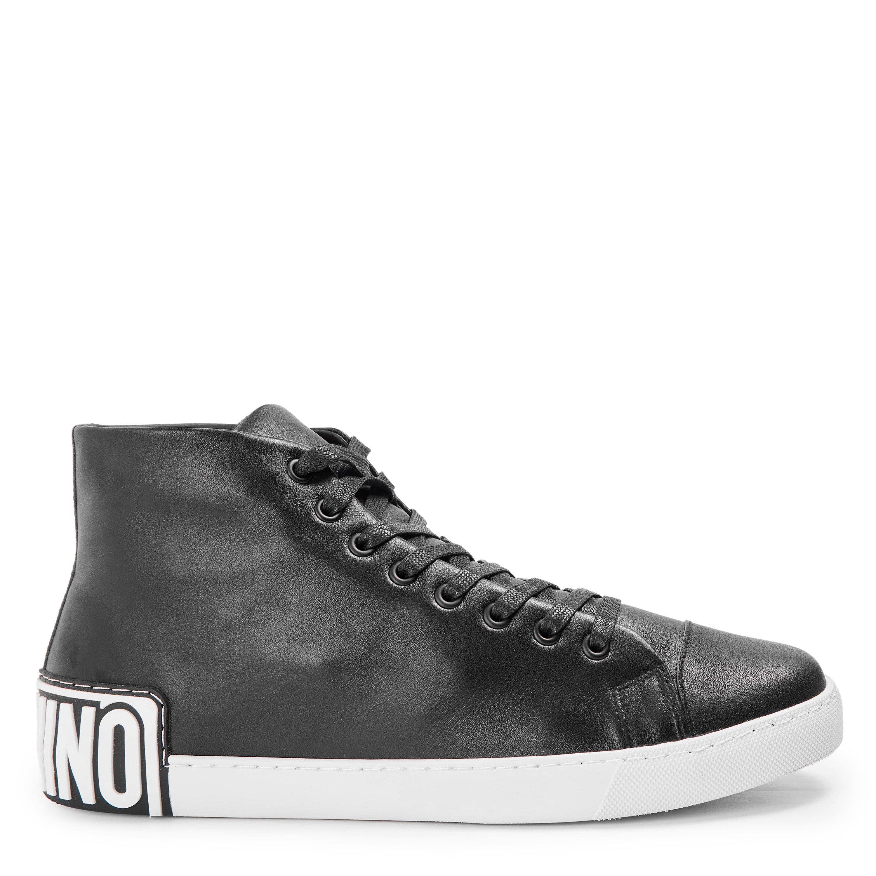 Moschino Men's Court Trainers - Black - Size 8 (42)