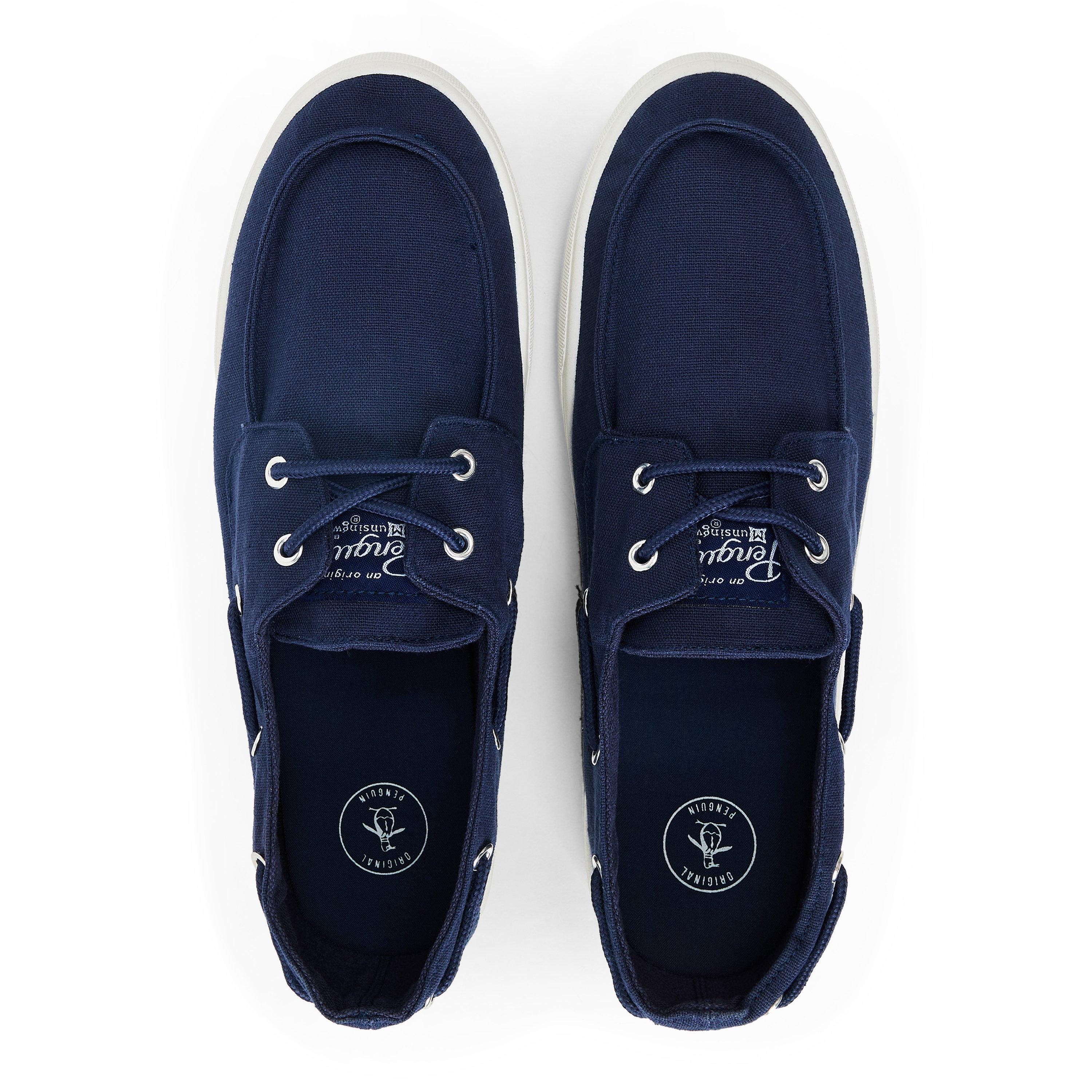 Blue - Original Penguin - Men's Sailor Boat Shoes - 4