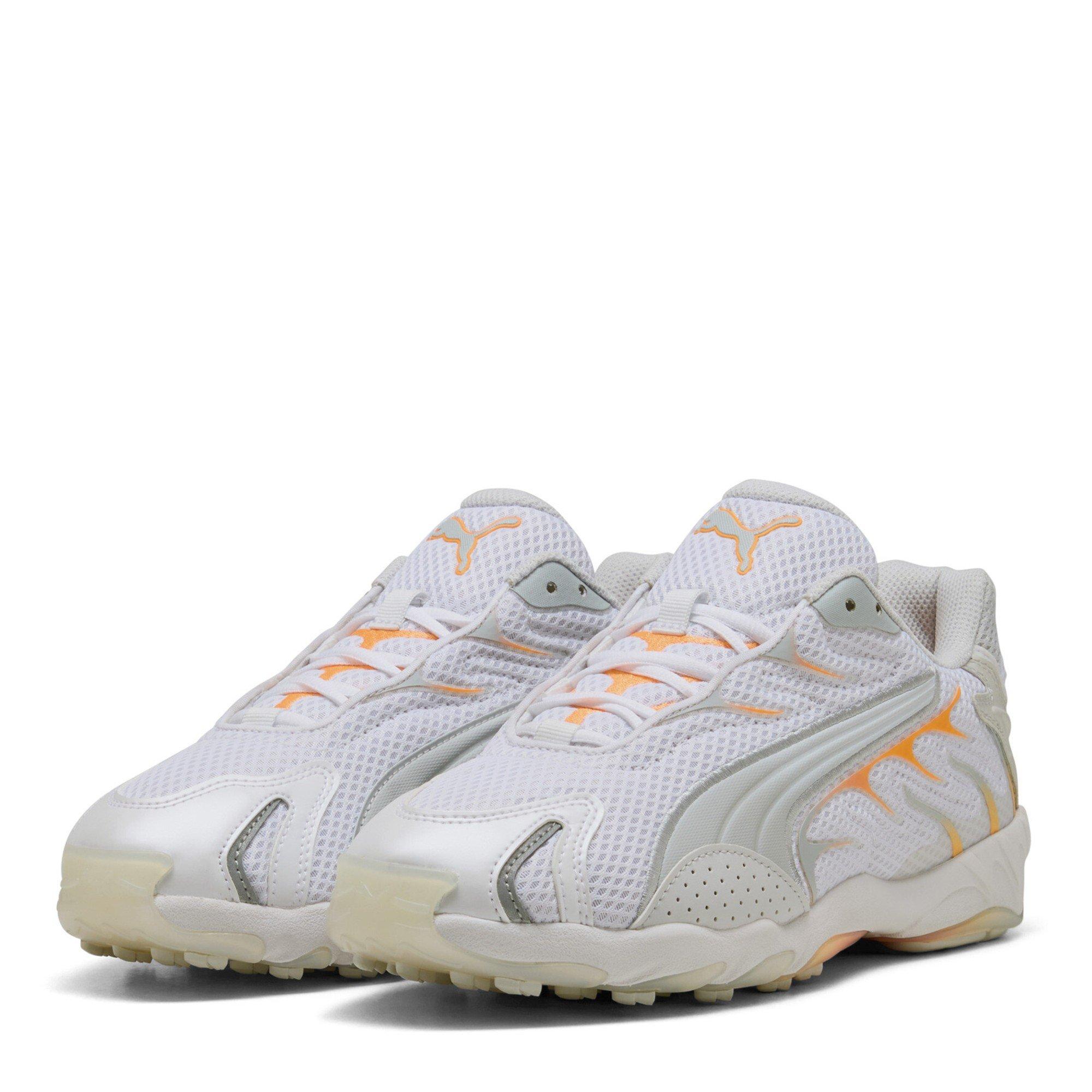 Puma Men's Inhale Low-Top Trainers - Wht/Orange - 7 (40.5)