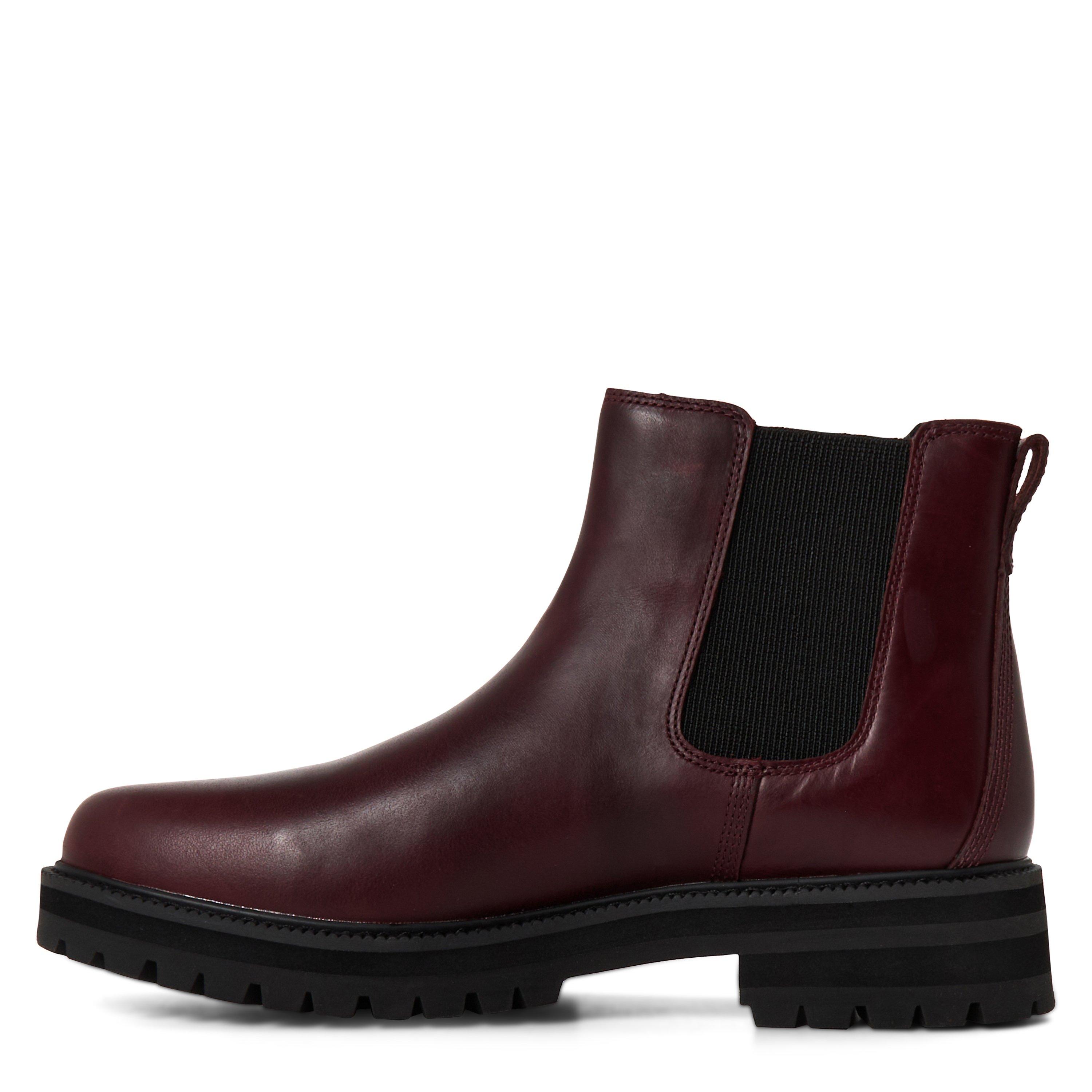 Burgundy Grain - Timberland - Men's Britton Road Leather Chelsea Boots - 2