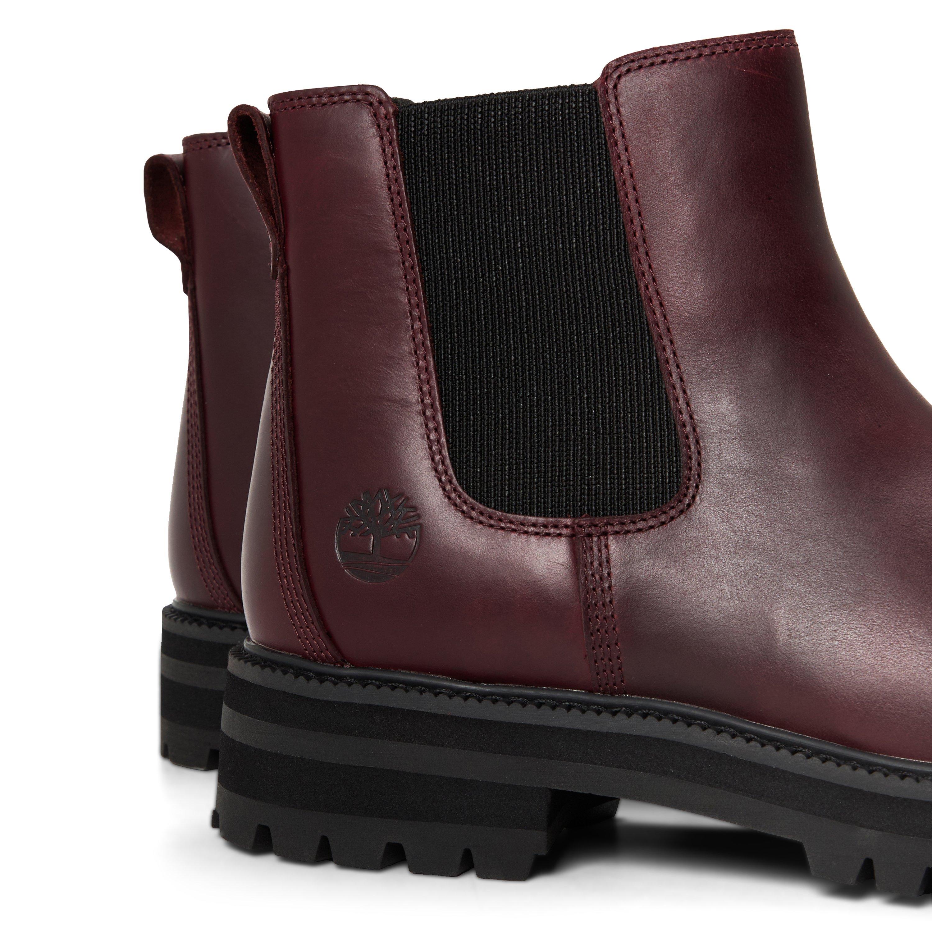 Burgundy Grain - Timberland - Men's Britton Road Leather Chelsea Boots - 5