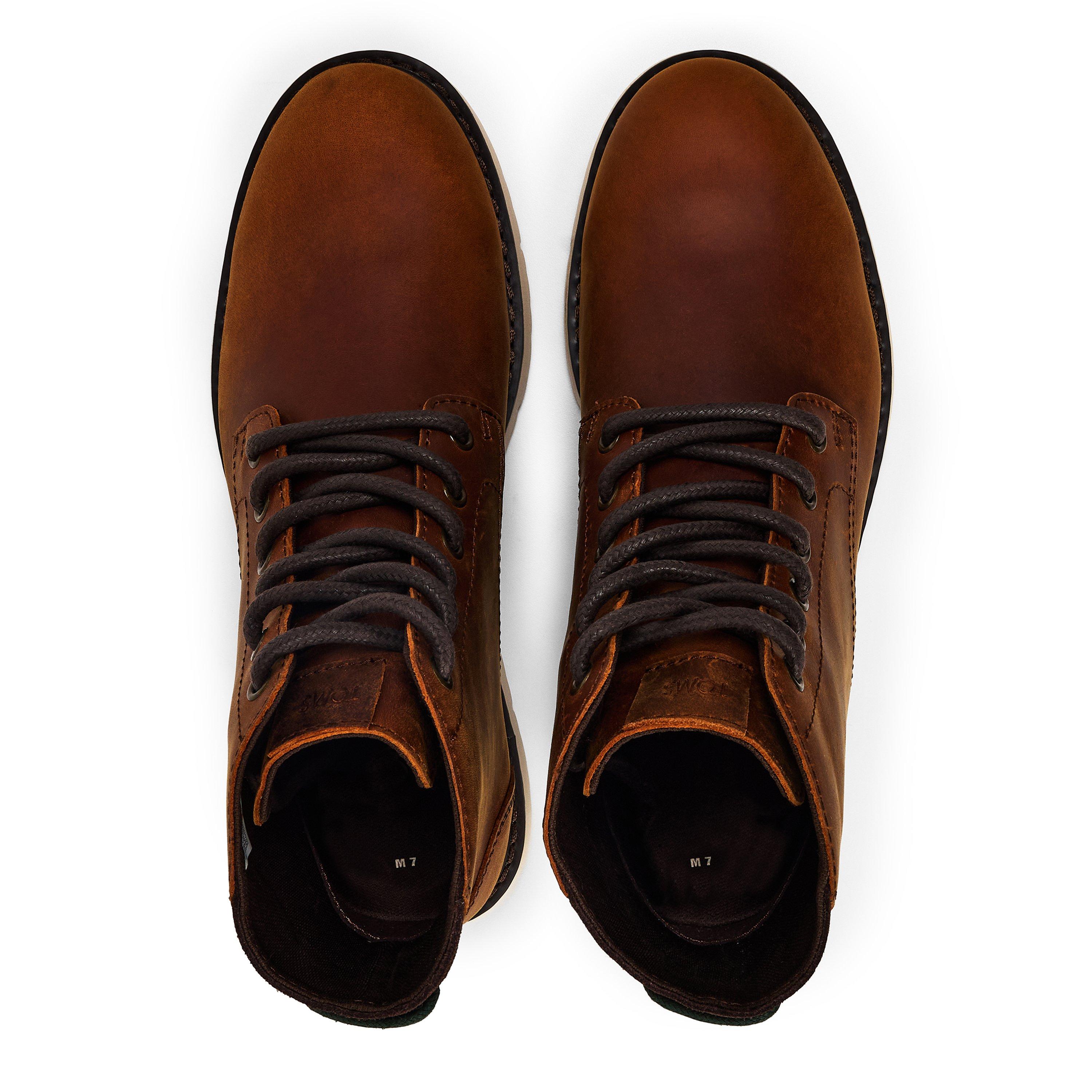 Brown - Toms - Hilsid Boot Mens - 4