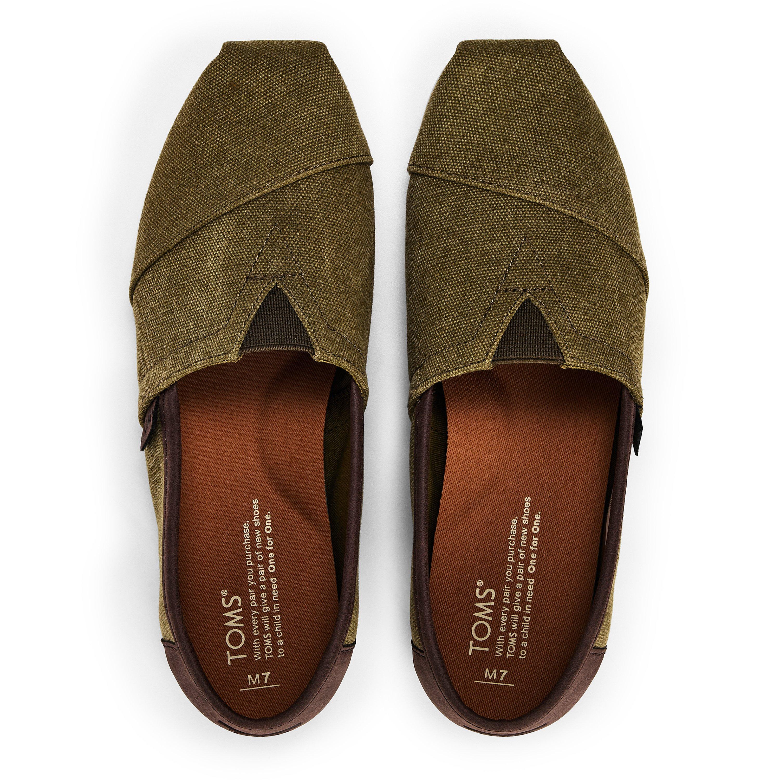 Olive (there is no difference between en-GB and fr-FR for this word) - Toms - Canvas/Trim Alpr Esp Mens - 4