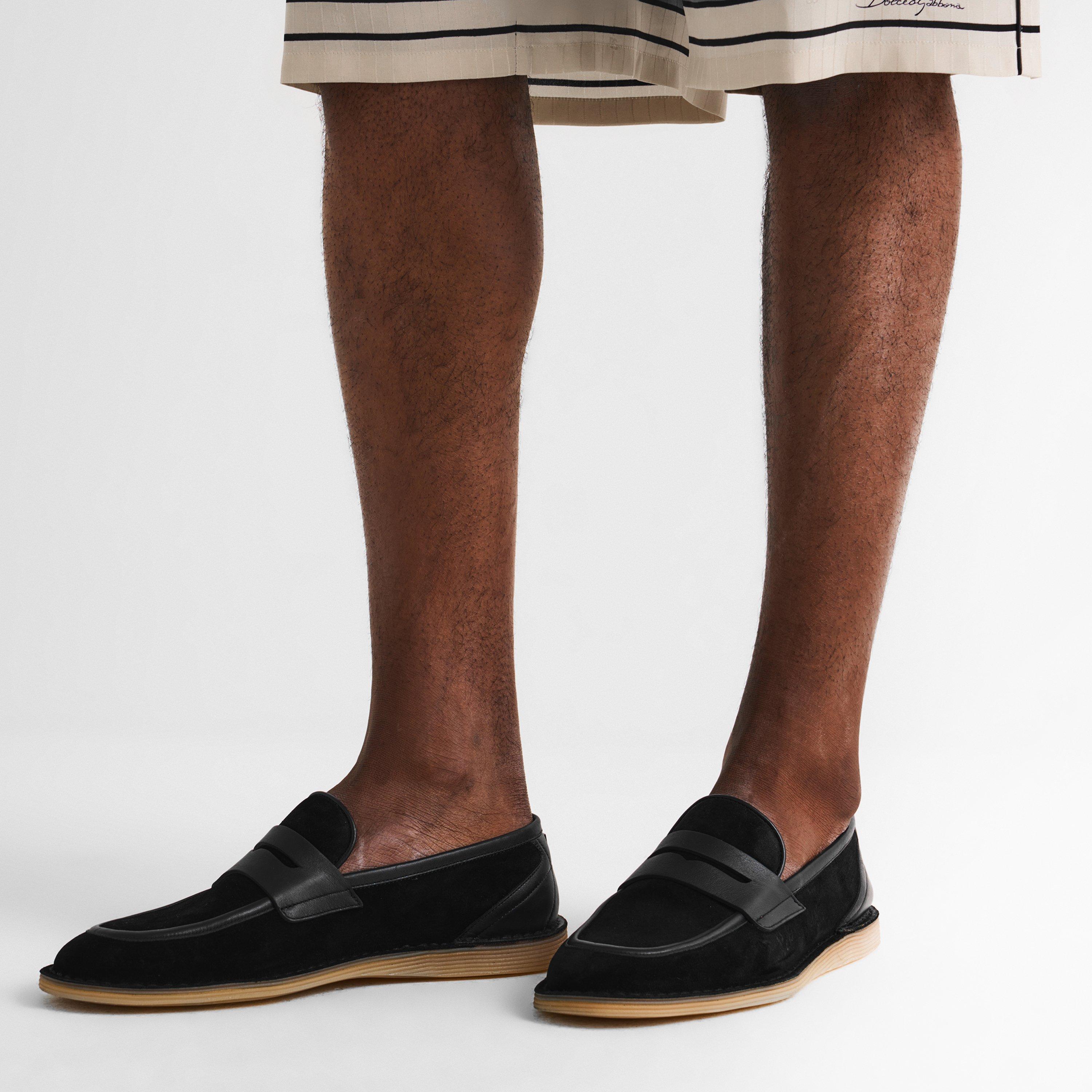 Black/Black - Dolce and Gabbana - Men's Dorada Loafers - 3