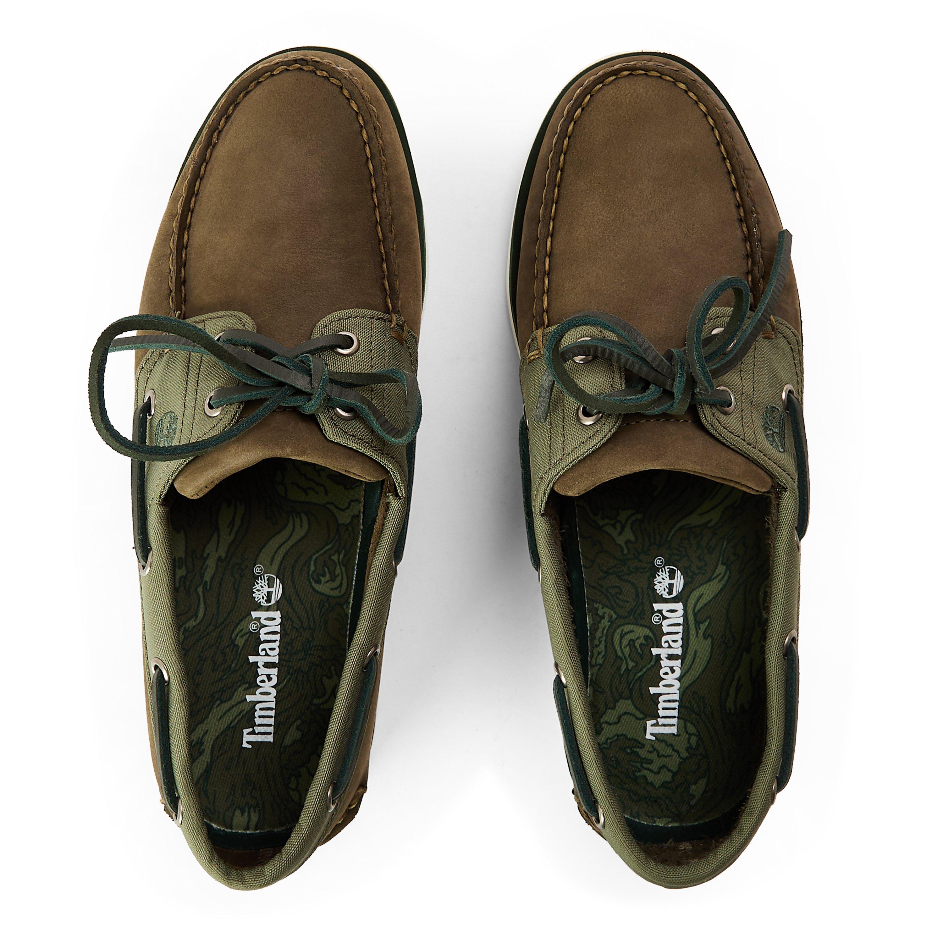 Nubuck Verde Escuro - Timberland - Timberland Classic Boat Shoe Dark Green N - 3