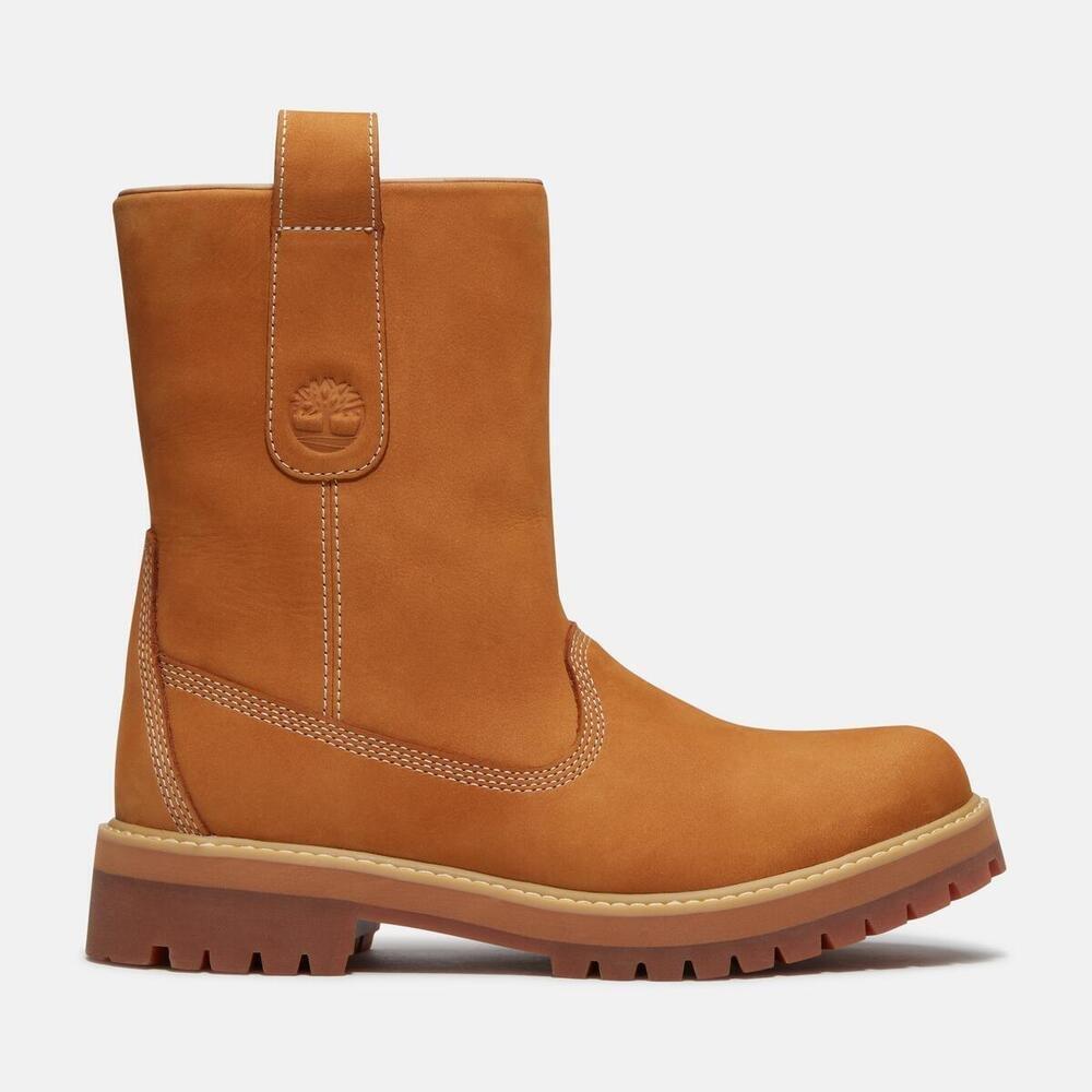Wheat NB - Timberland - Men's Leather Pull-On Hiker Boots - 1