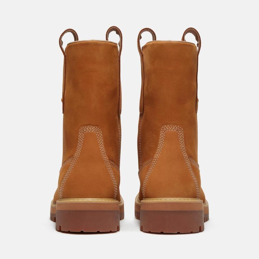 Wheat NB - Timberland - Men's Leather Pull-On Hiker Boots - 4