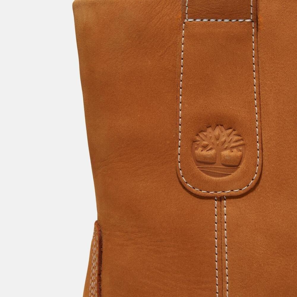 Wheat NB - Timberland - Men's Leather Pull-On Hiker Boots - 6
