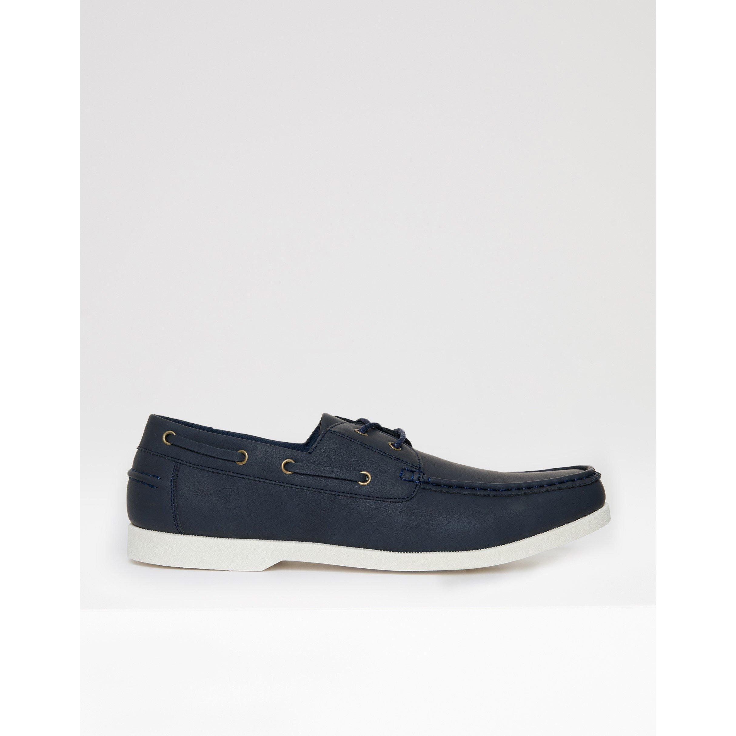 Threadbare Men's Archery Boat Shoes - Navy - 9 (43)