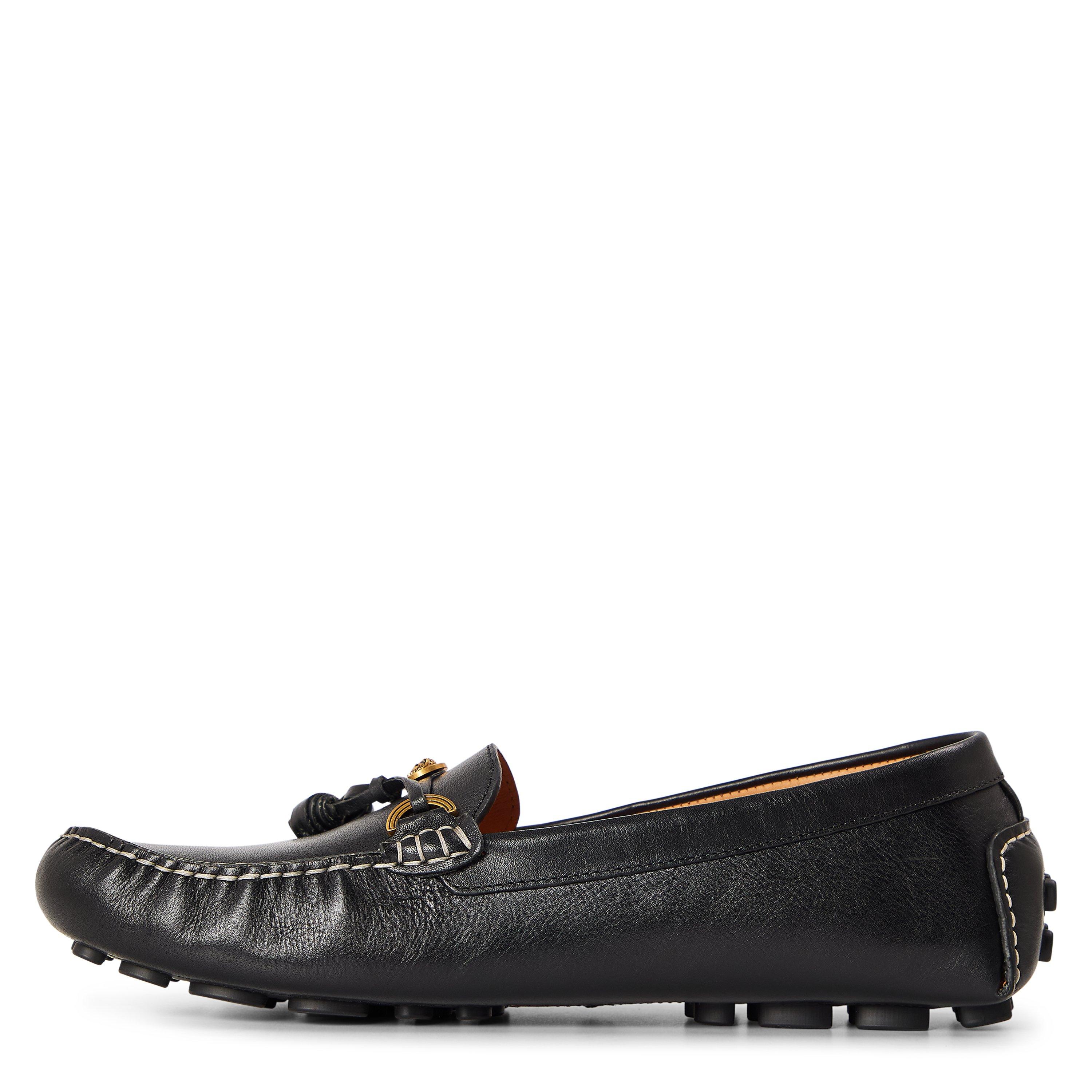 Black/Gold - Versace - Versace Driver Loafr Sn63 - 2