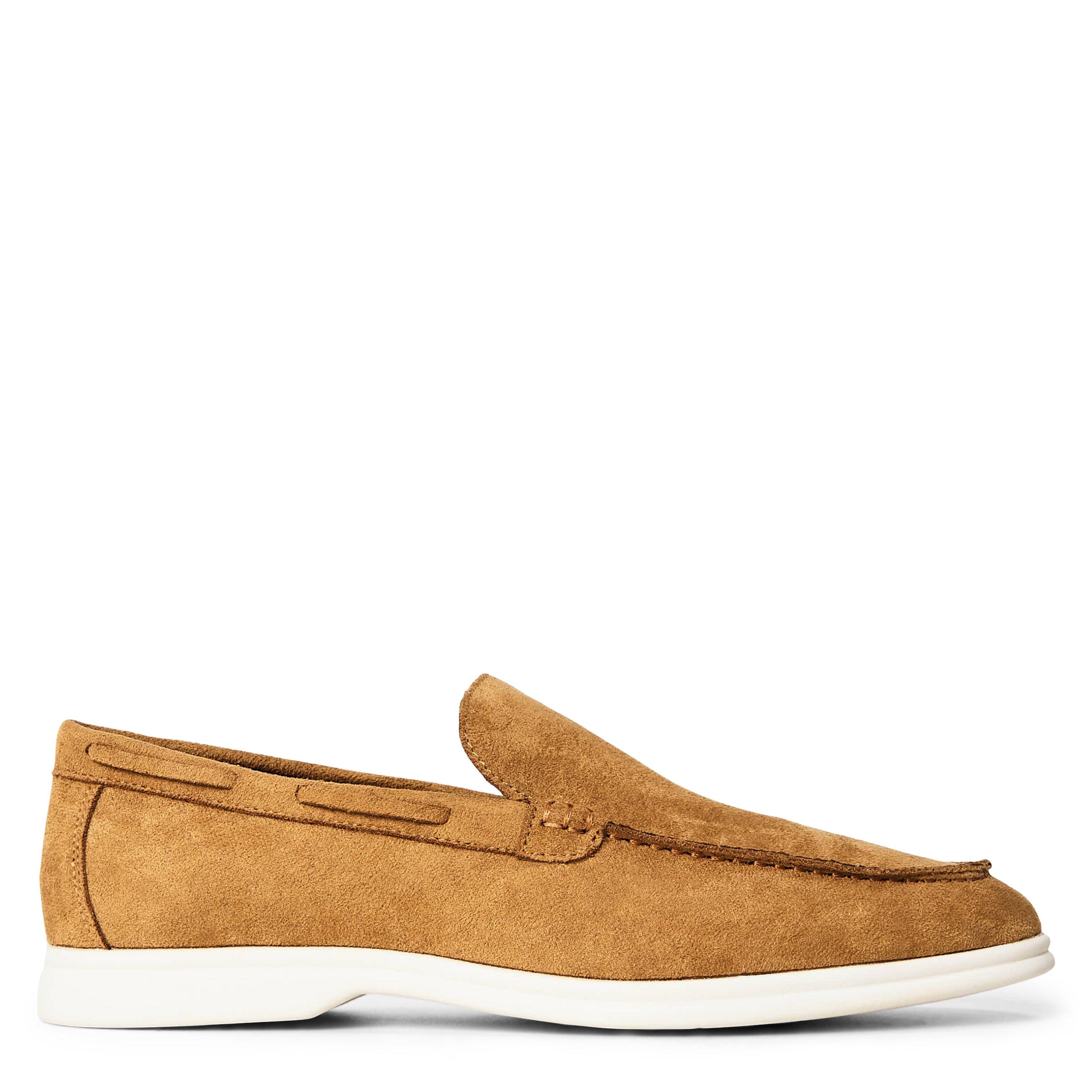 Ante beige - Wheres That From - Men's Suede Slip On Easy Loafers - 1