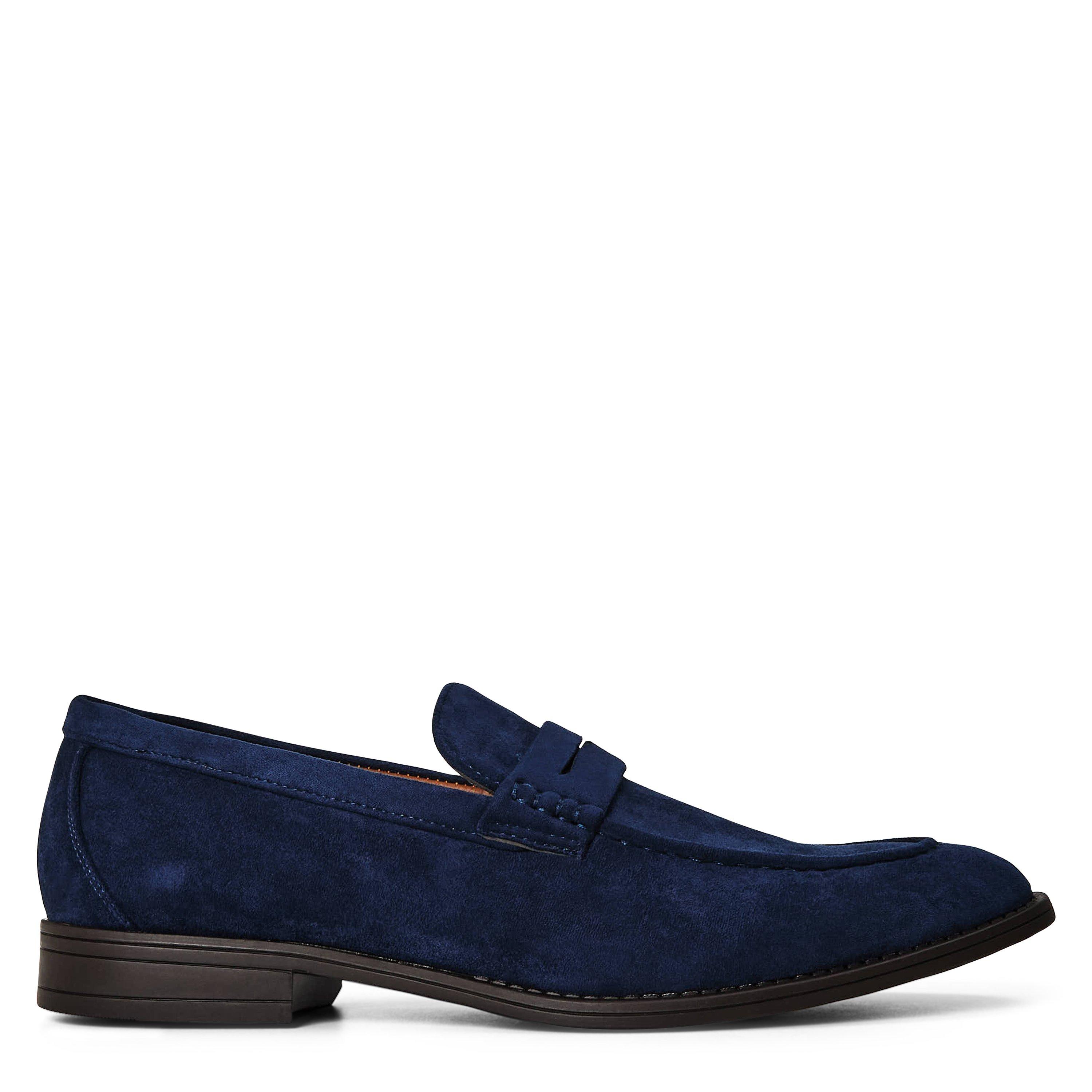 Men's Suede Slip On Penny Loafers