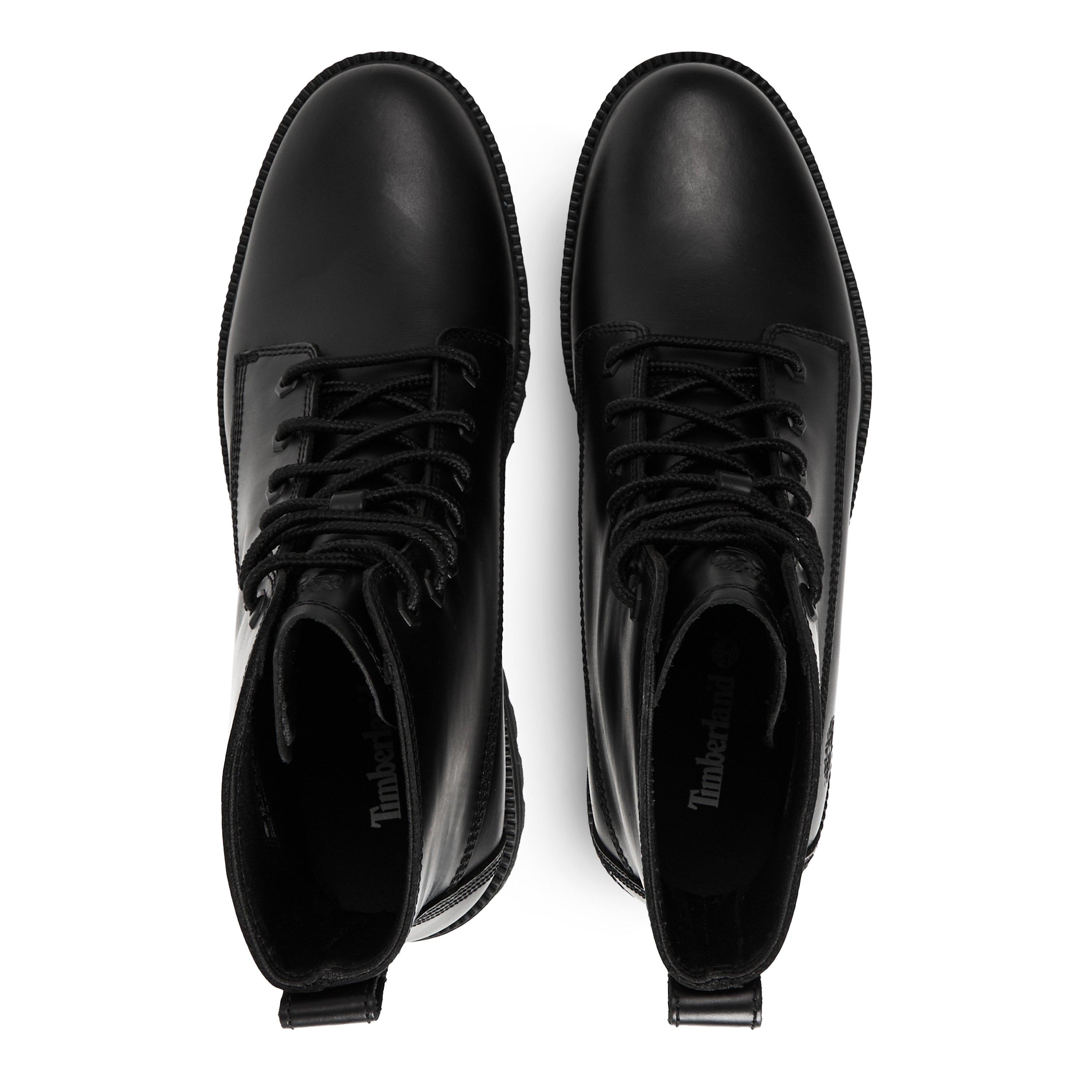 Black Grain - Timberland - Men's Britton Drive Mid Leather Hiker Boots - 6