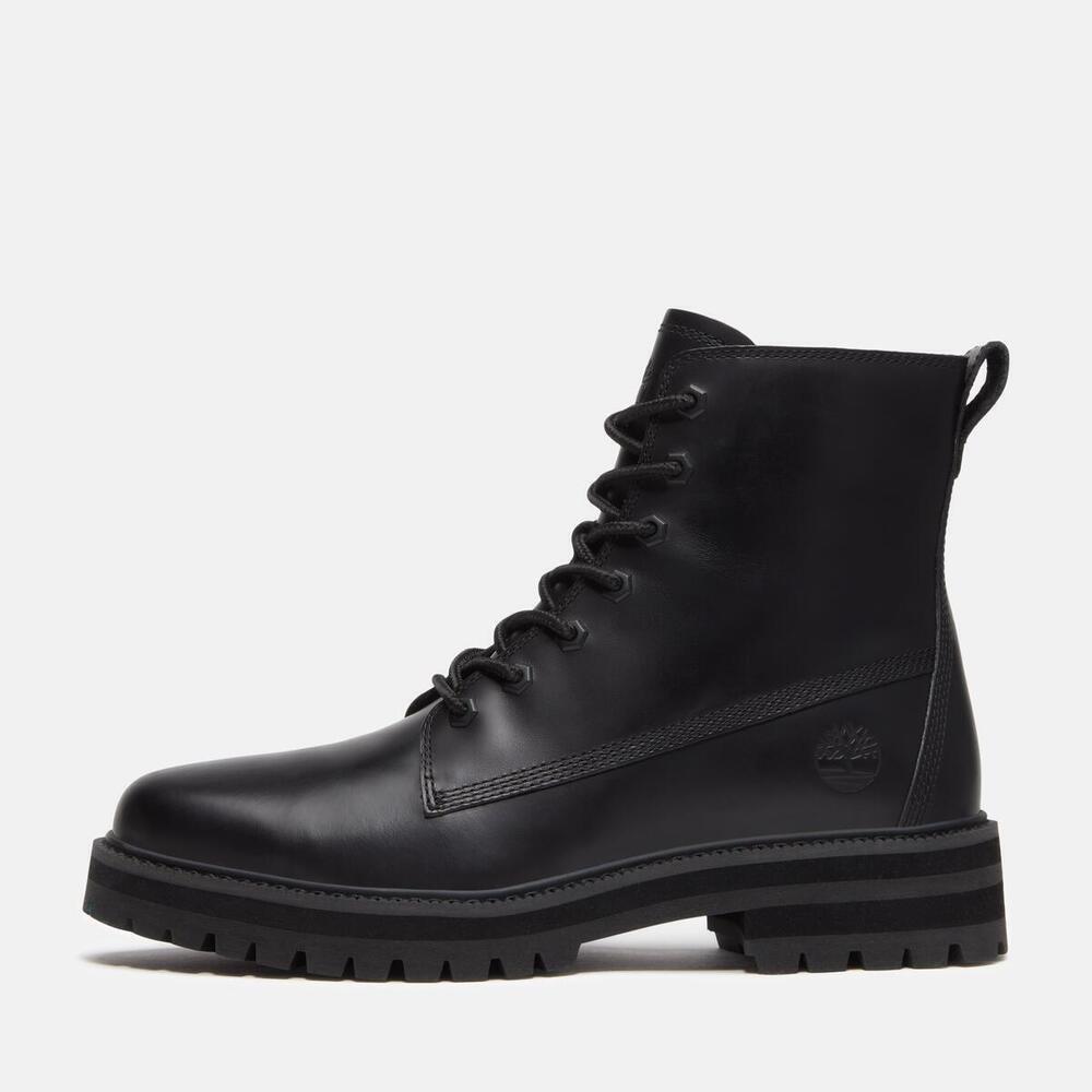 Black Grain - Timberland - Men's Britton Drive Mid Leather Hiker Boots - 8