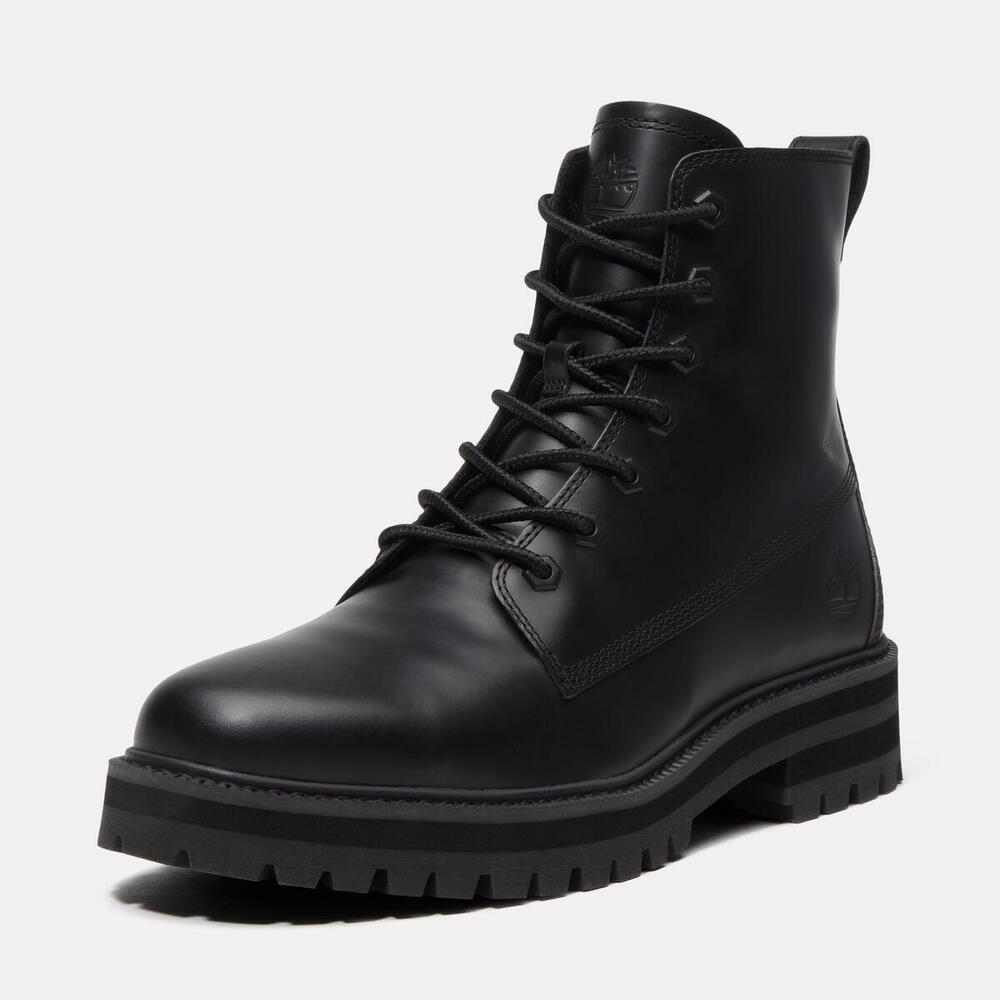 Black Grain - Timberland - Men's Britton Drive Mid Leather Hiker Boots - 9