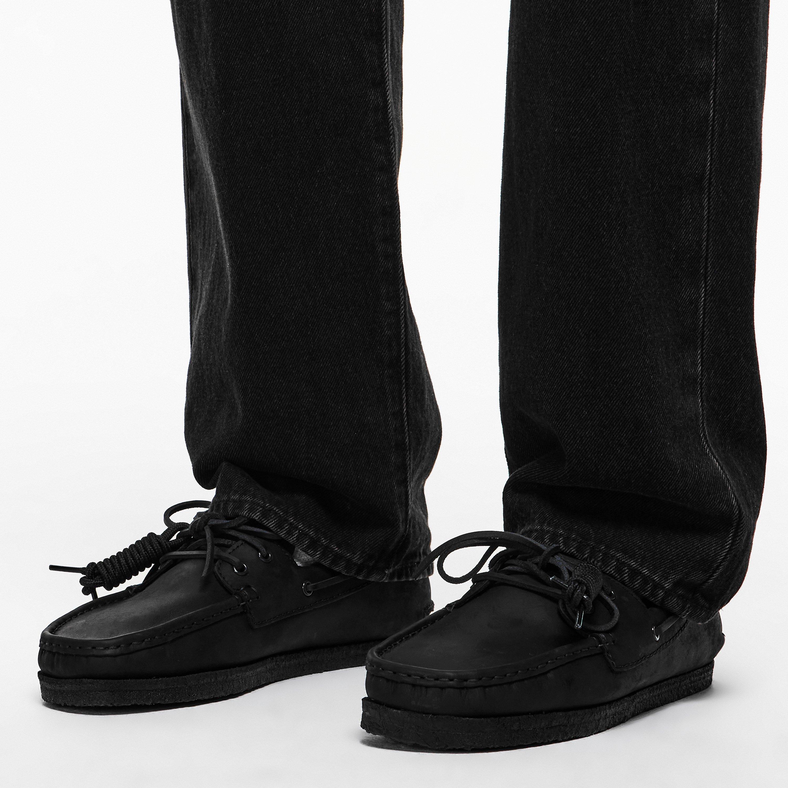Black Leath - Clarks Originals - Men's Boat Shoes - 3