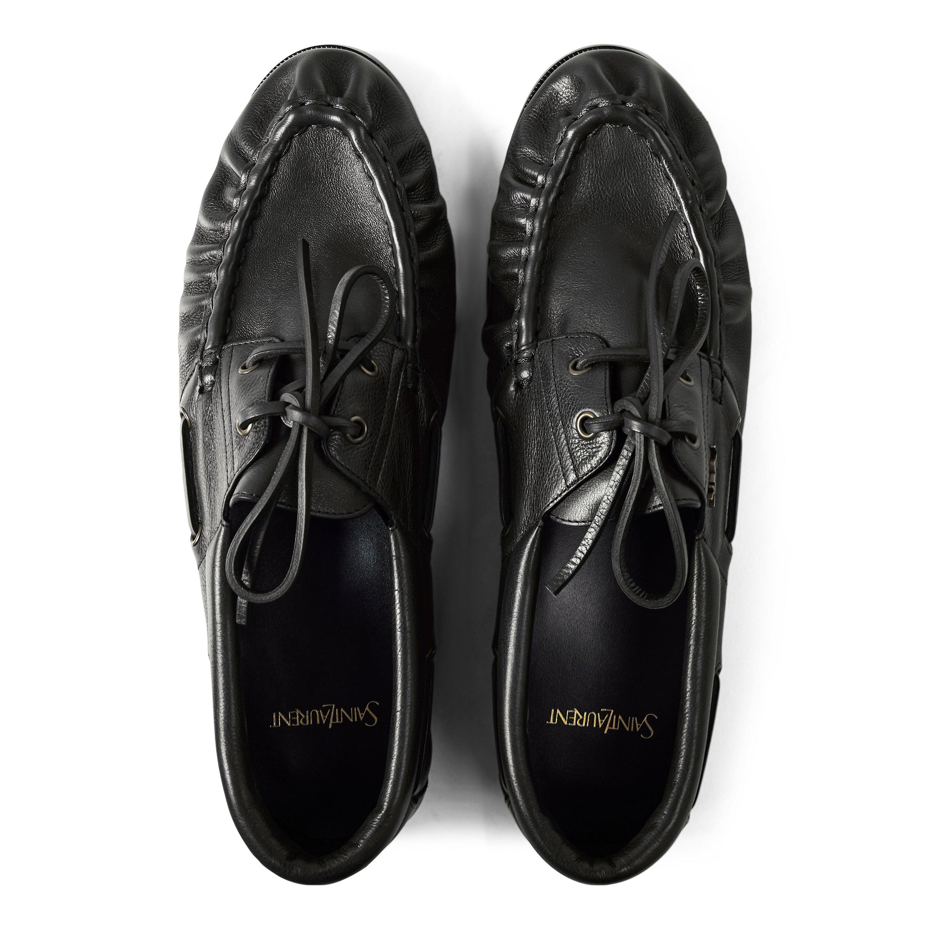 Black - Saint Laurent - Saint Boat Shoe Sn64 - 4