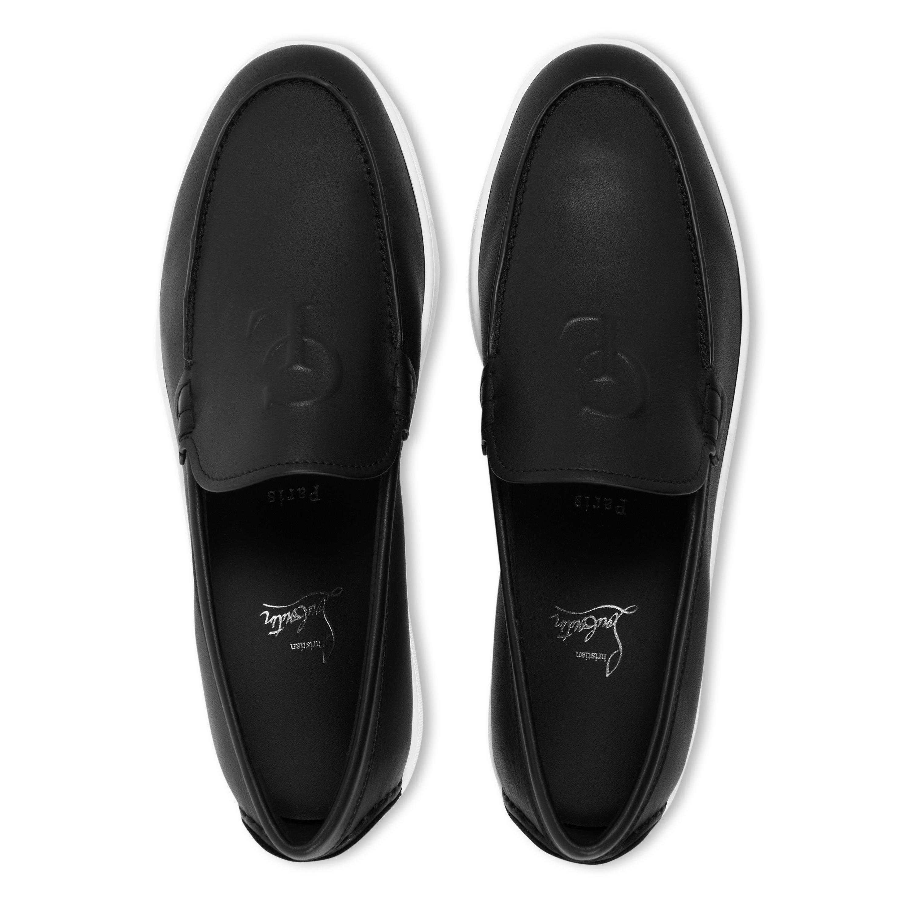Black Leather - Christian Louboutin - NeoCL Boat Loafer - 6