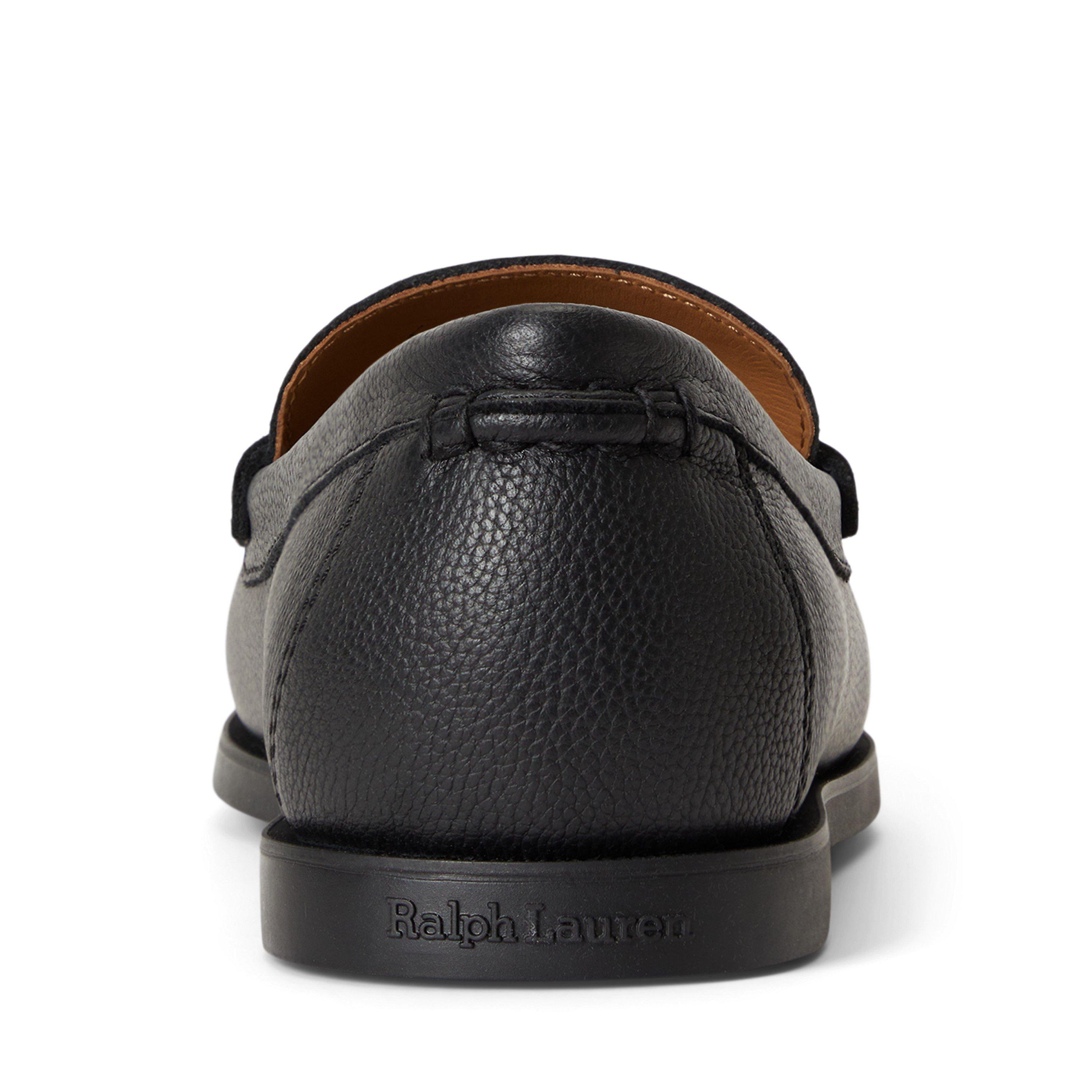 Black 001 - Polo Ralph Lauren - Men's Merton Penny Leather Loafers - 3