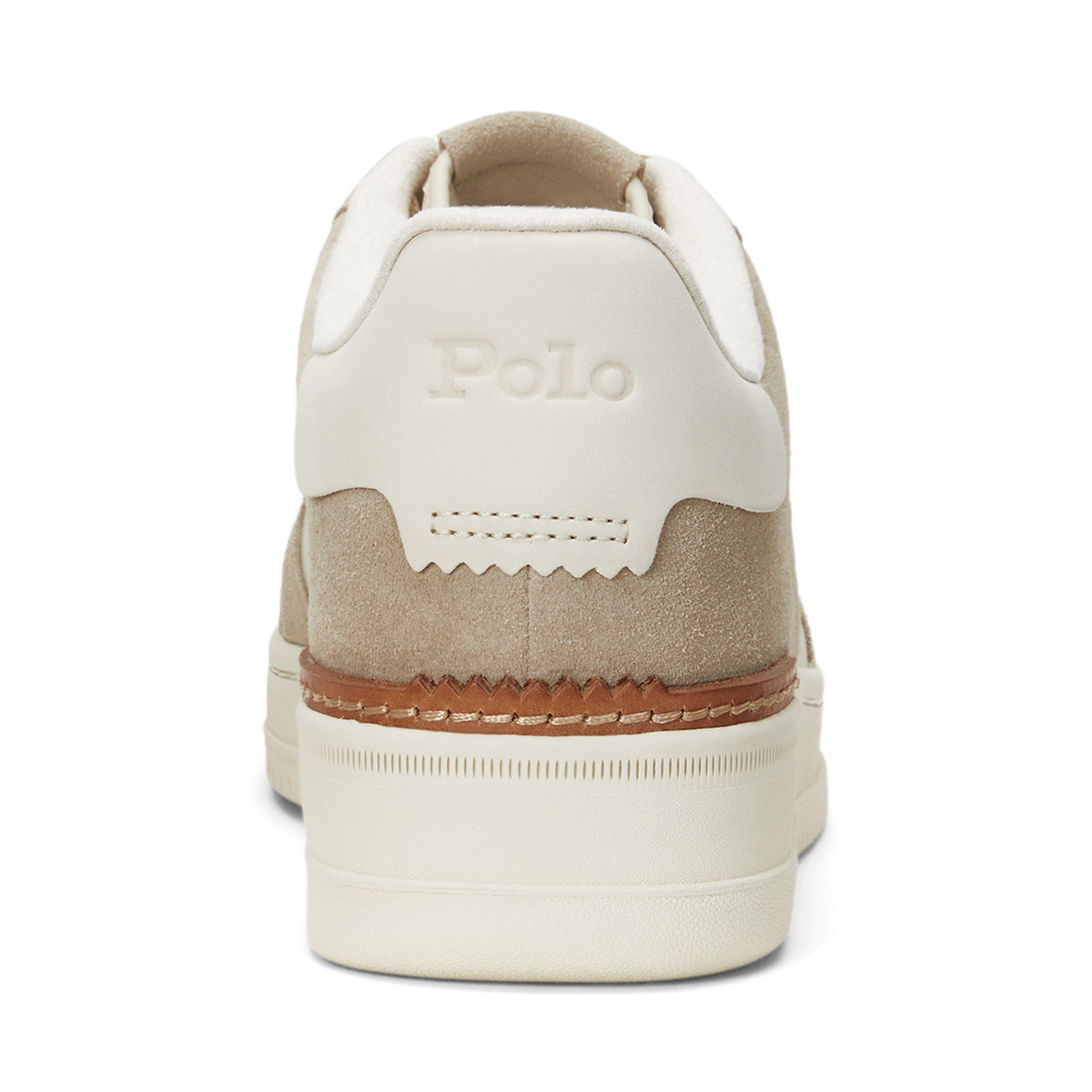 M/shake Ecru - Polo Ralph Lauren - Men's Masters Court Leather Trainers - 4