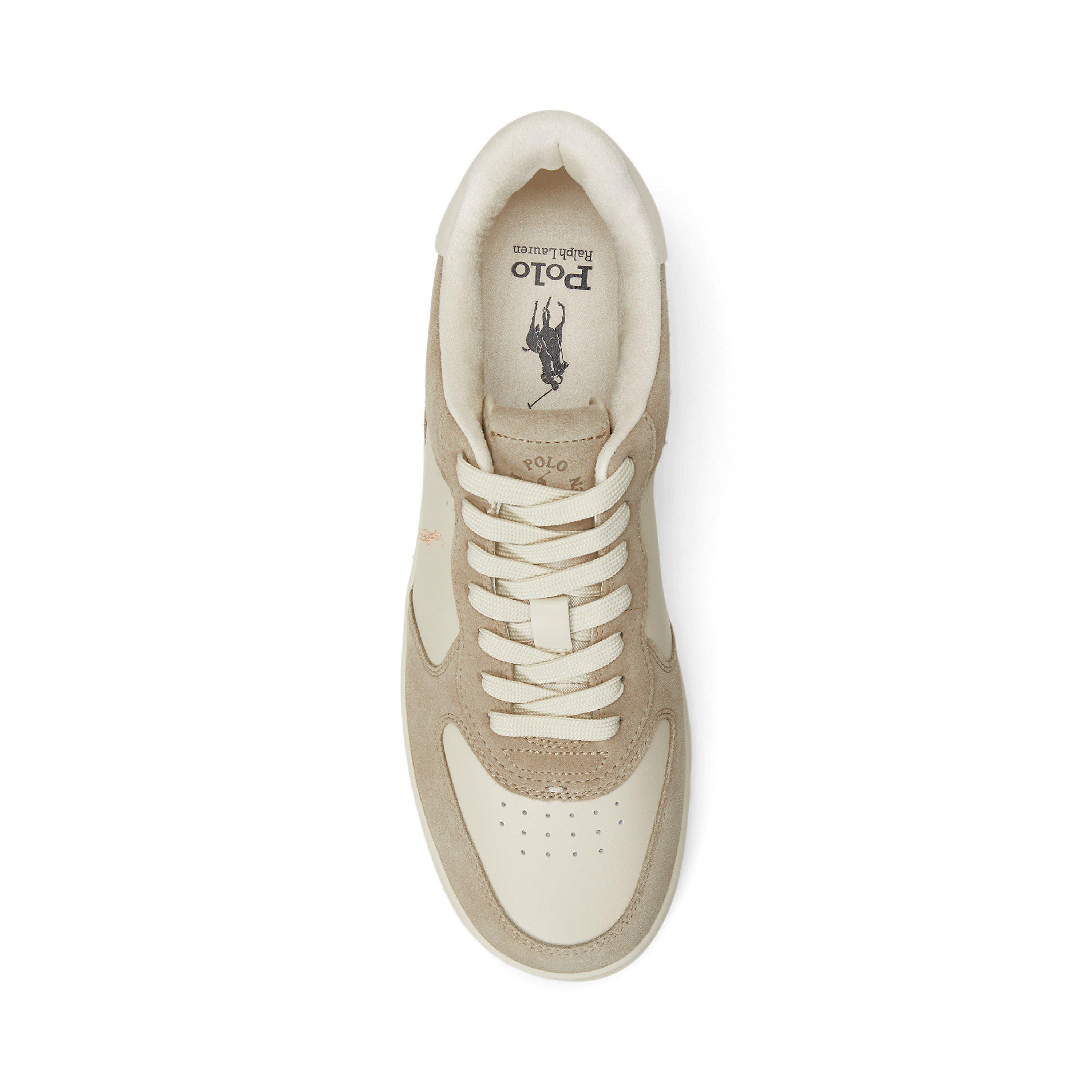 M/shake Ecru - Polo Ralph Lauren - Men's Masters Court Leather Trainers - 5