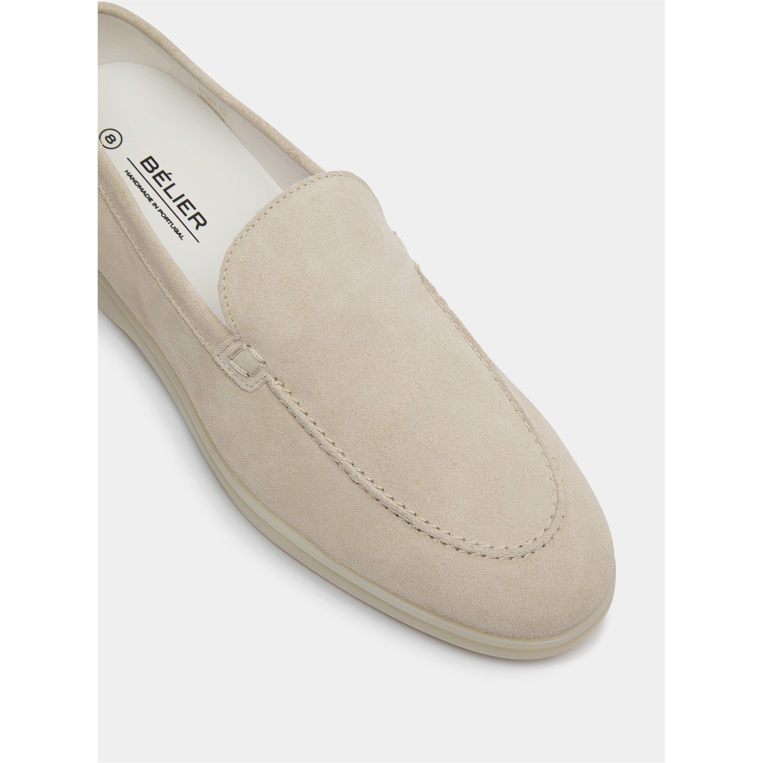Sand - BELIER - Men's Amalfi Suede Loafers - 5