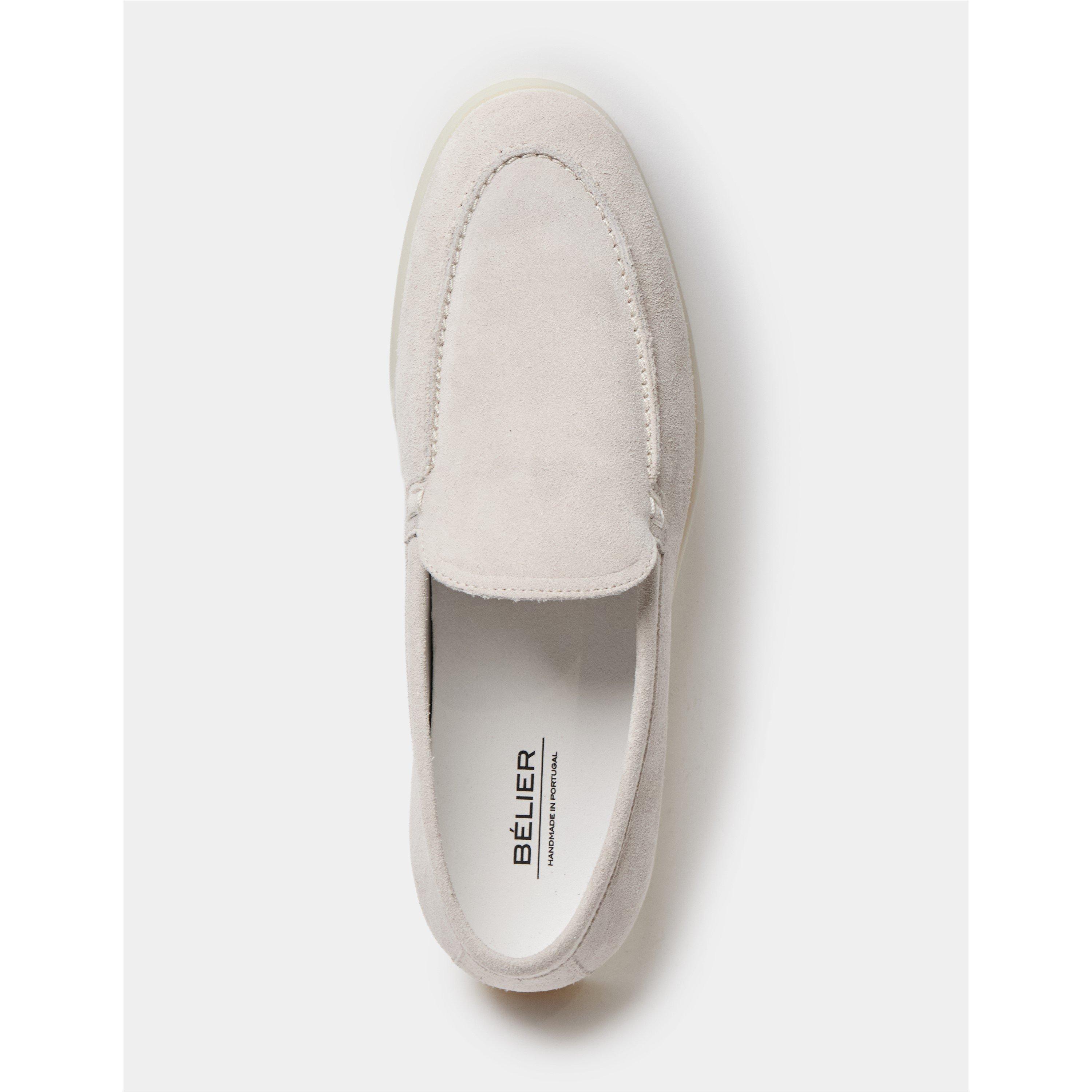 Sand - BELIER - Men's Amalfi Suede Loafers - 8