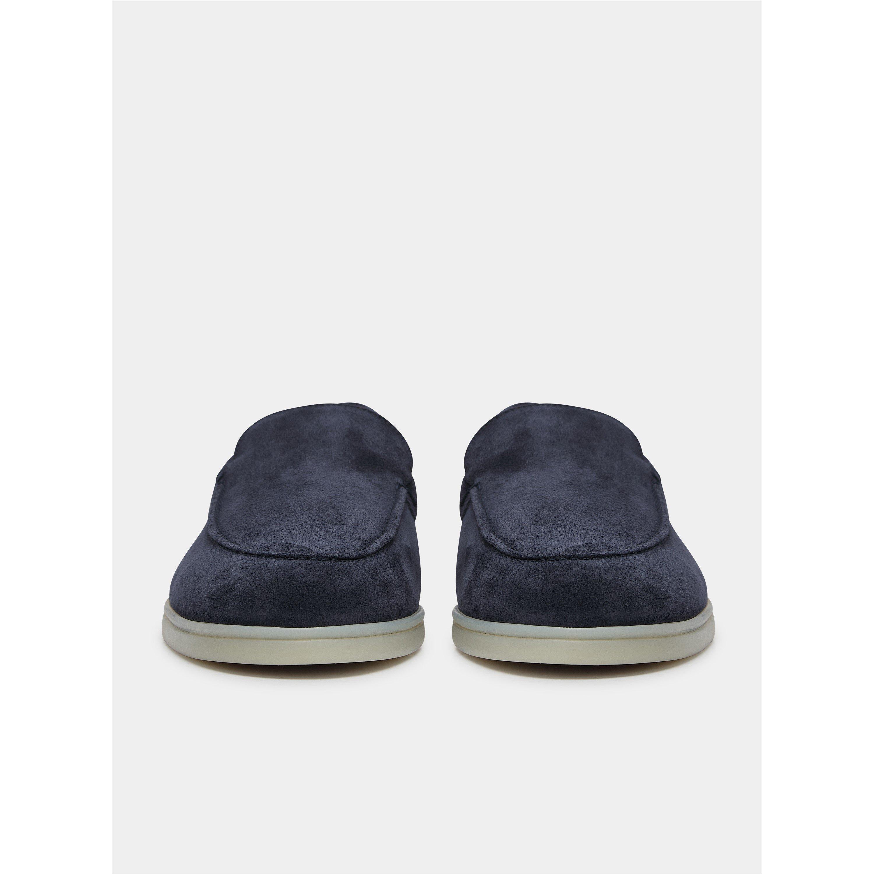 Navy - BELIER - Men's Amalfi Suede Loafers - 2
