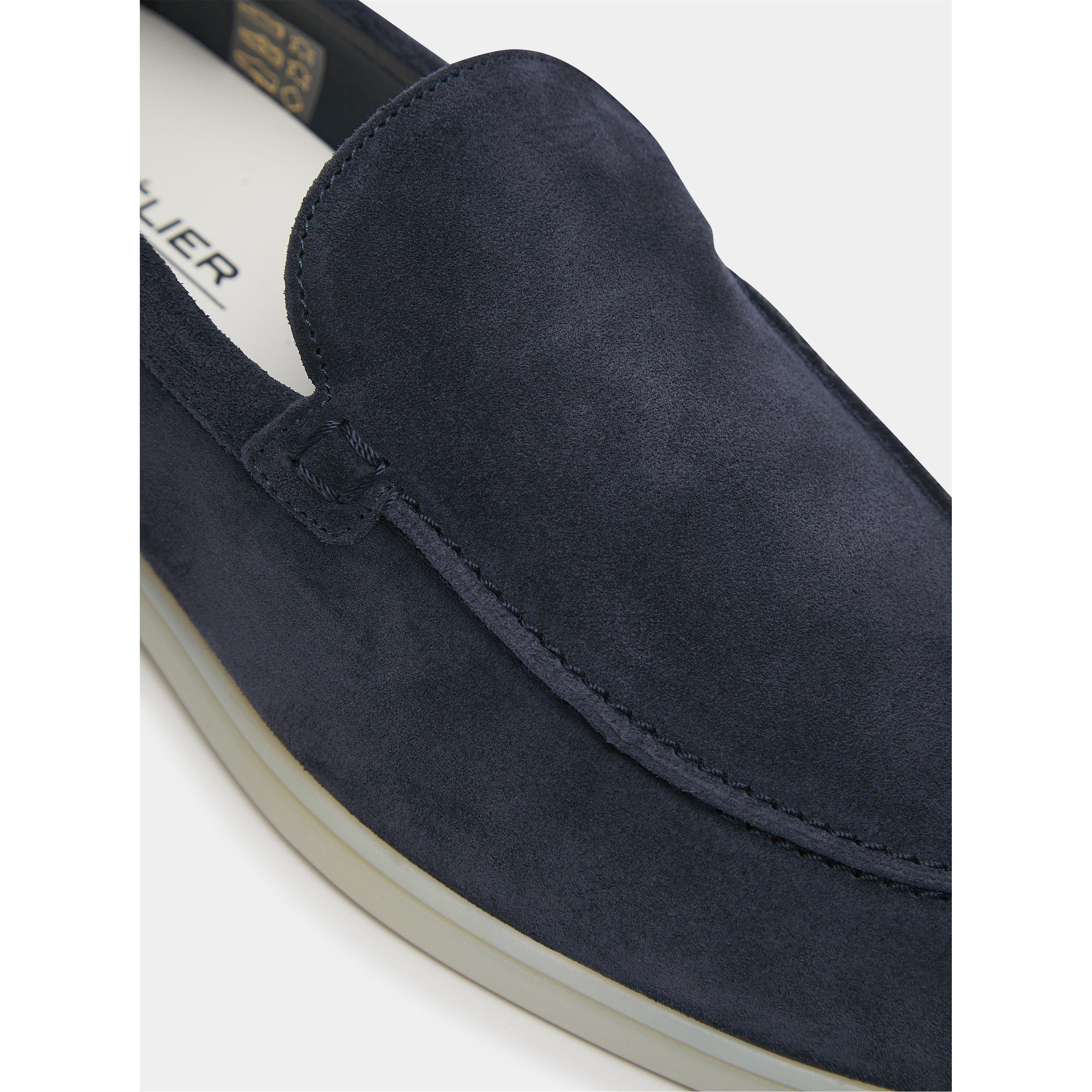 Navy - BELIER - Men's Amalfi Suede Loafers - 5