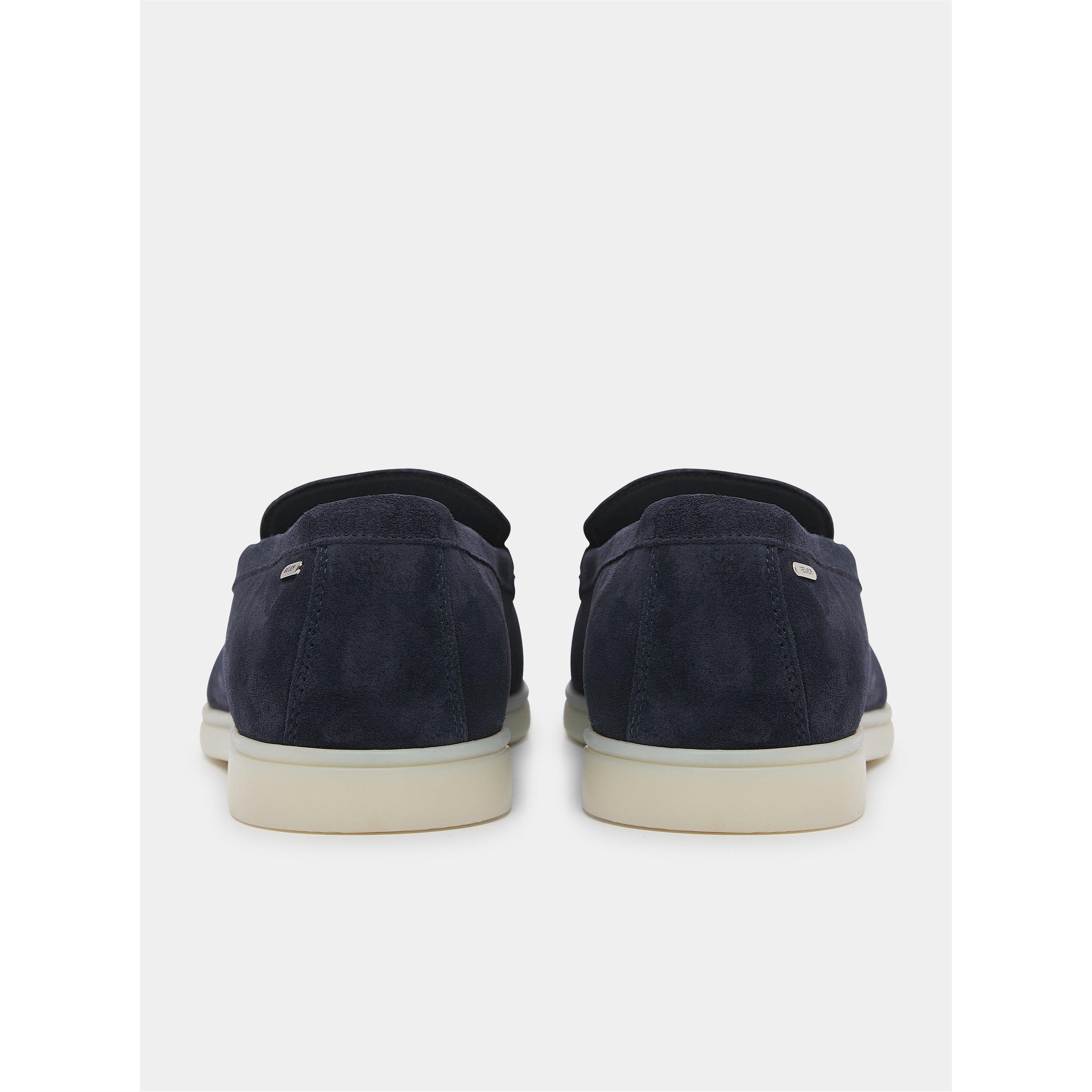 Navy - BELIER - Men's Amalfi Suede Loafers - 6