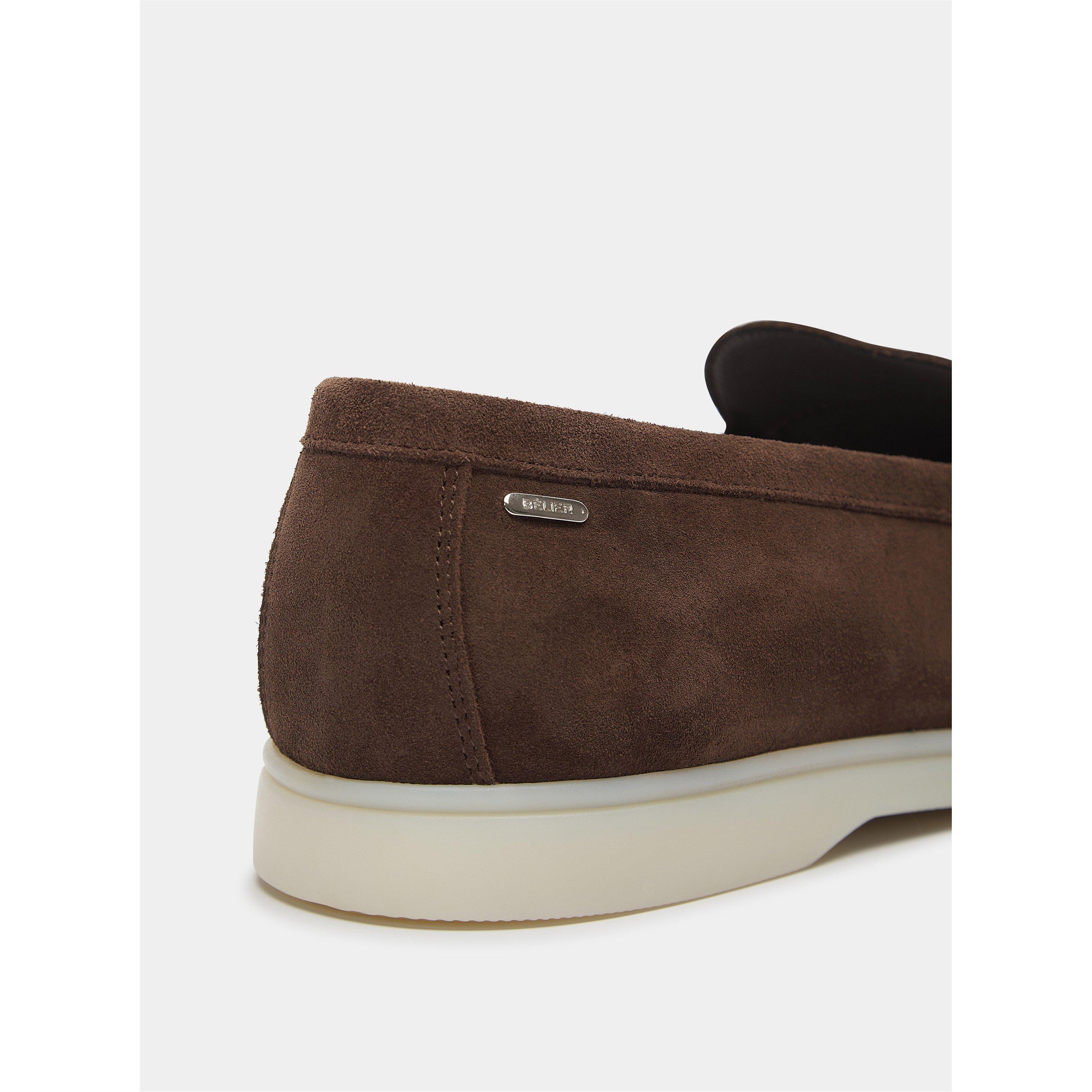 Brown - BELIER - Men's Amalfi Suede Loafers - 4