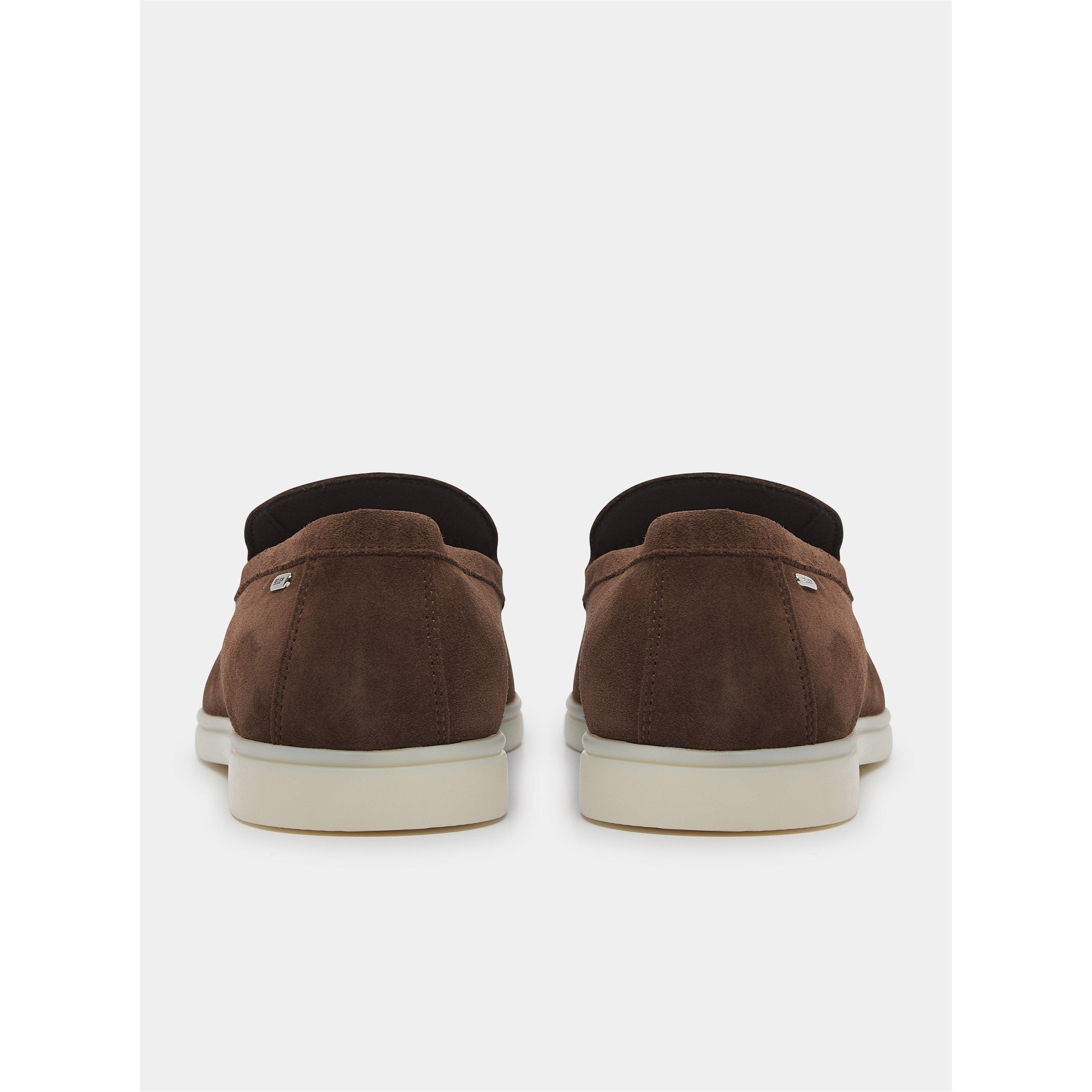Brown - BELIER - Men's Amalfi Suede Loafers - 6