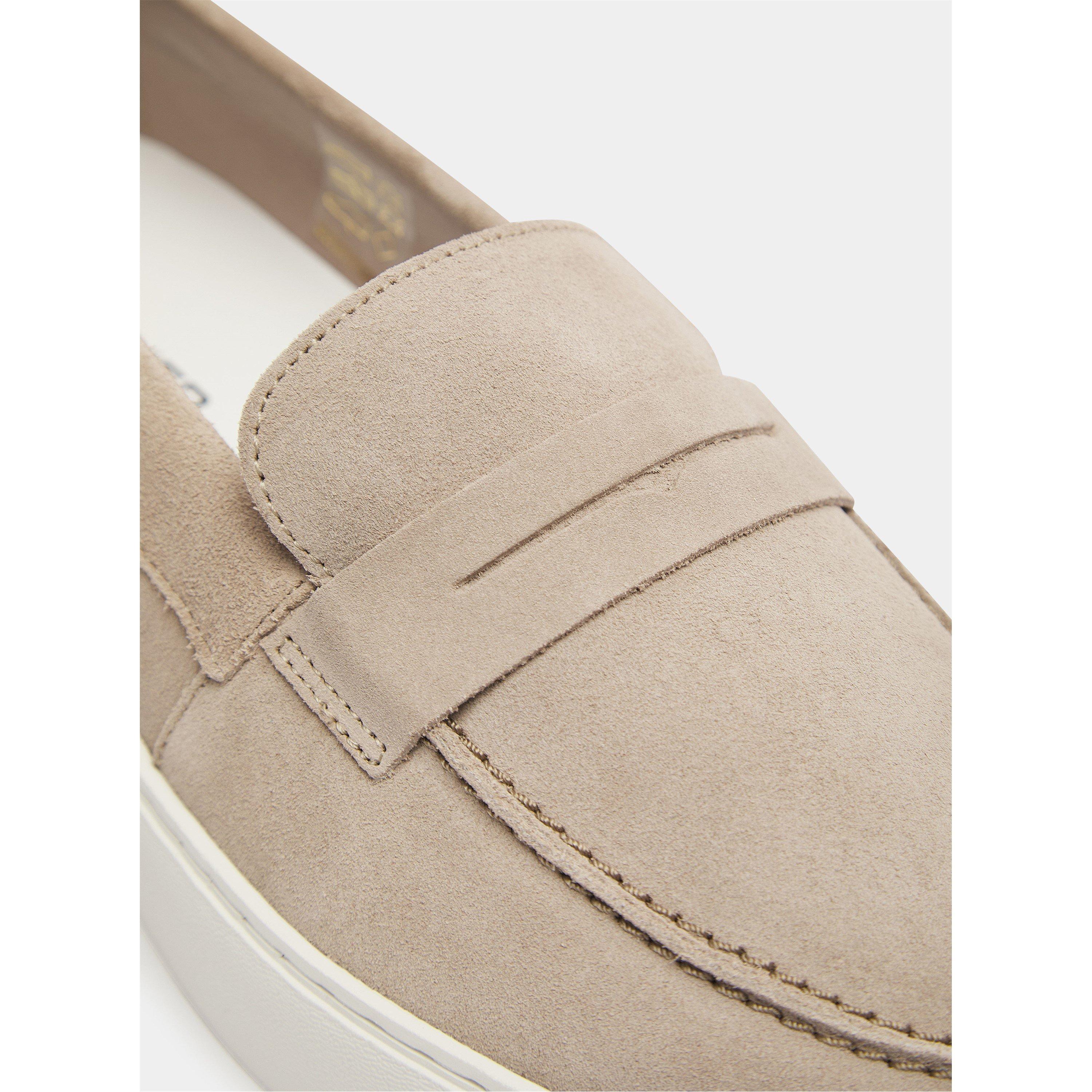 Taupe - BELIER - Men's Monaco Suede Loafers - 5