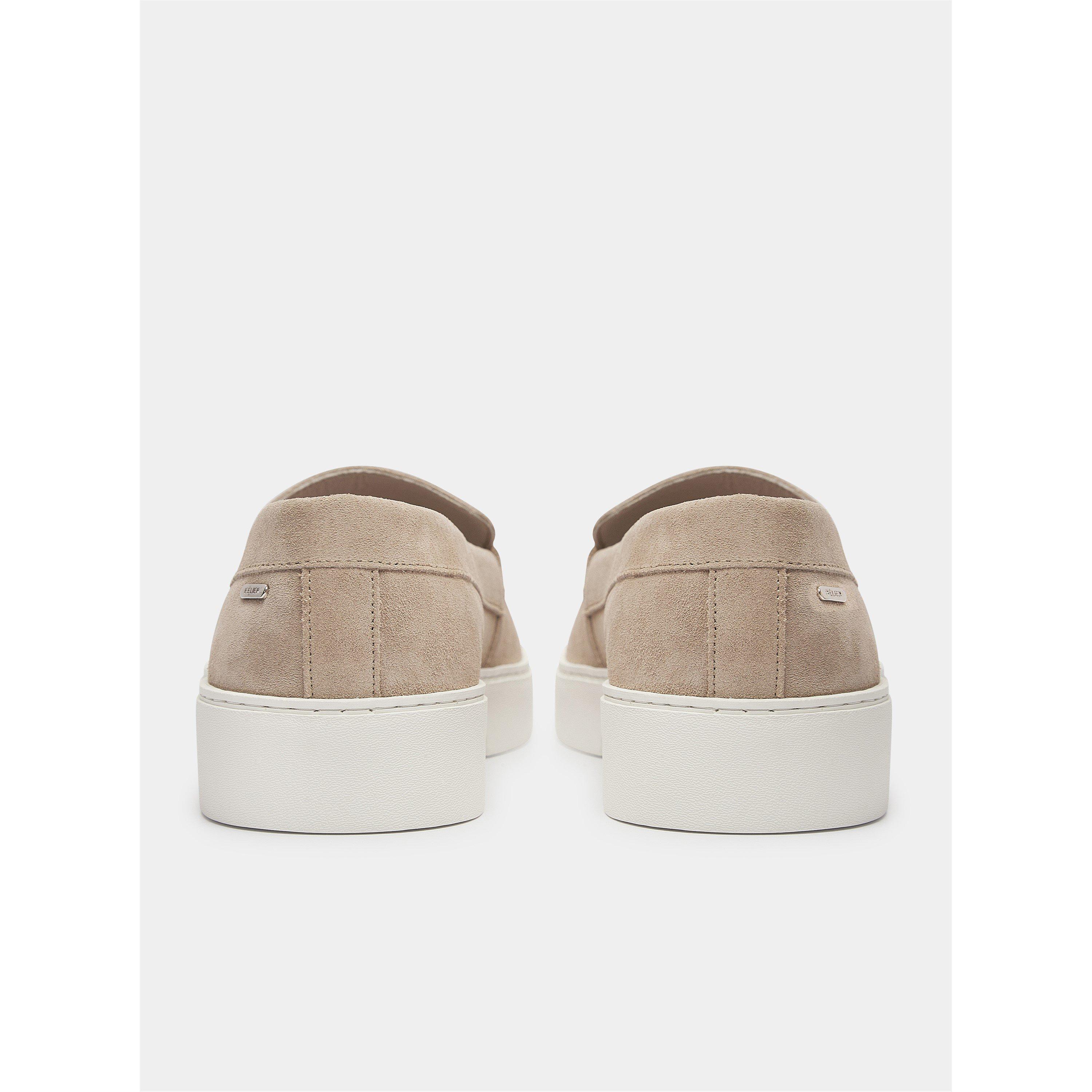 Taupe - BELIER - Men's Monaco Suede Loafers - 6