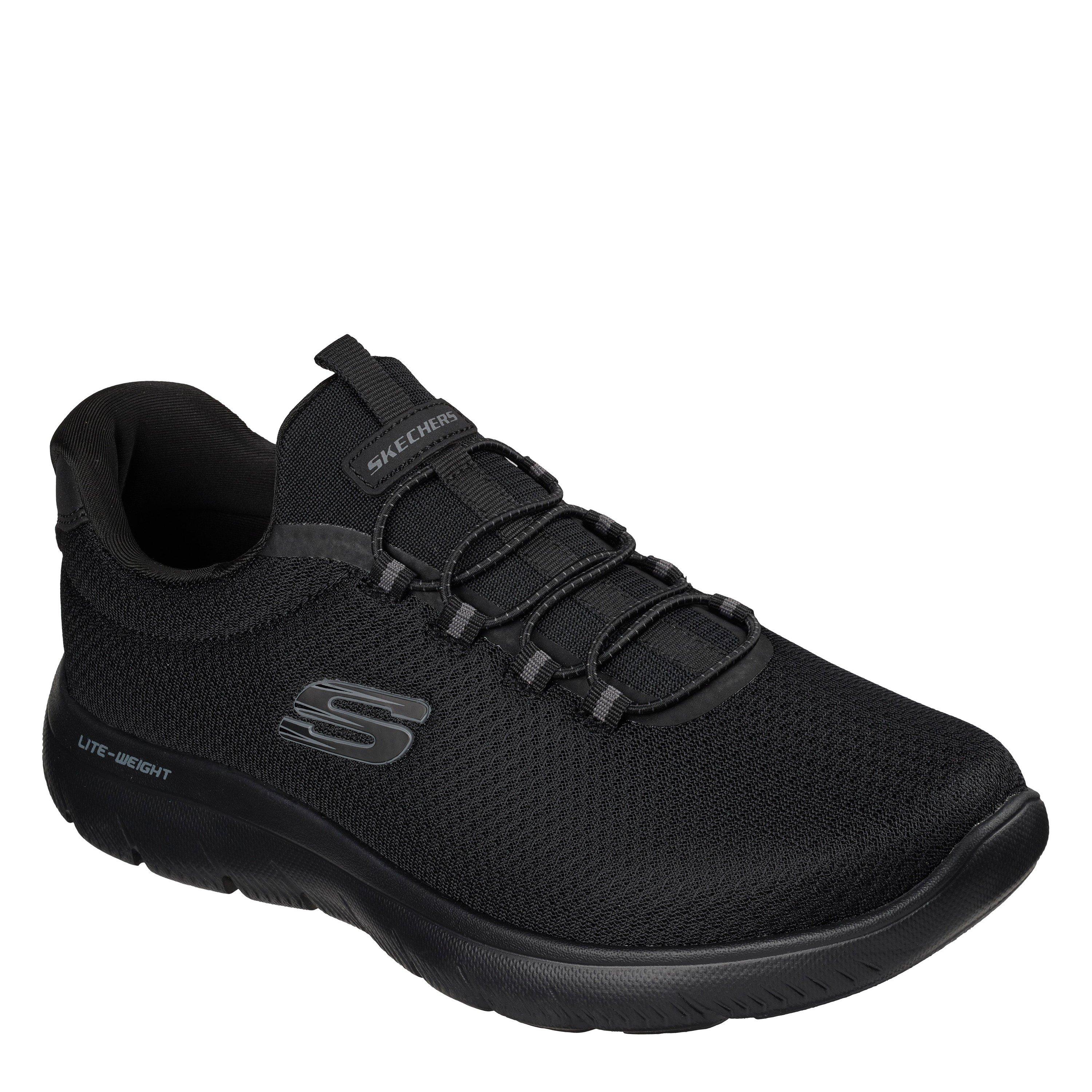 Noir - Skechers - Men's Summits Slip-On Trainers - 3