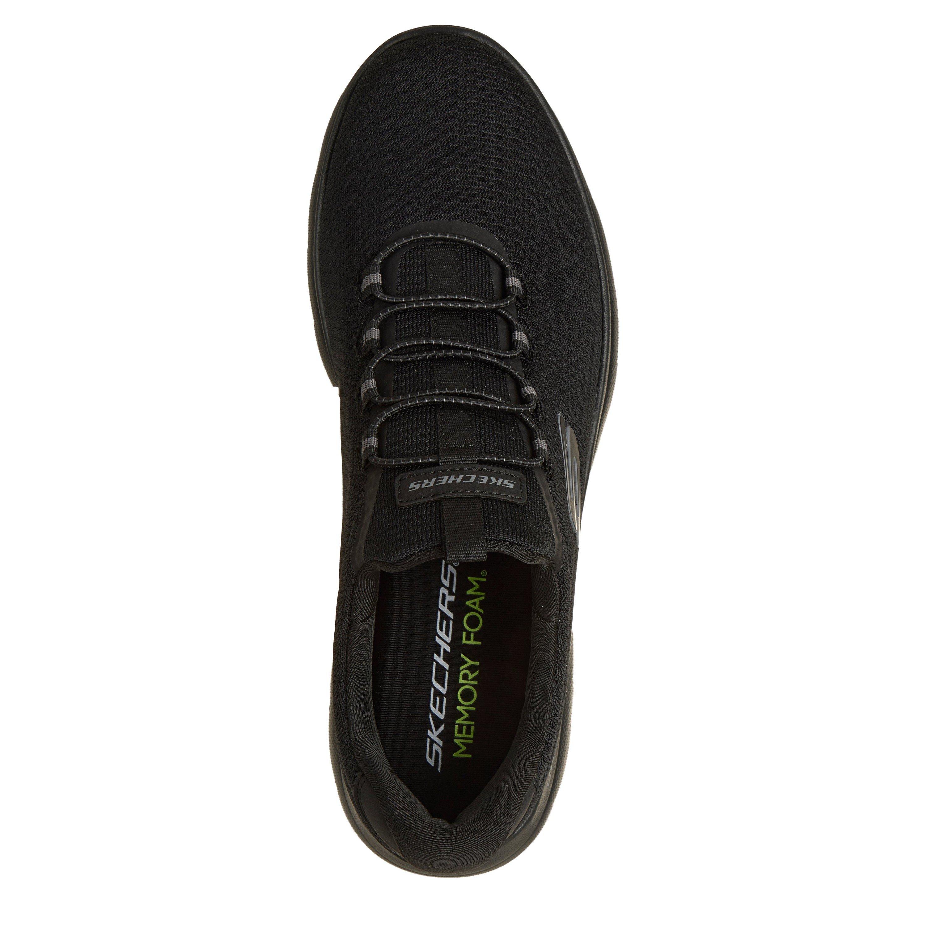 Noir - Skechers - Men's Summits Slip-On Trainers - 4