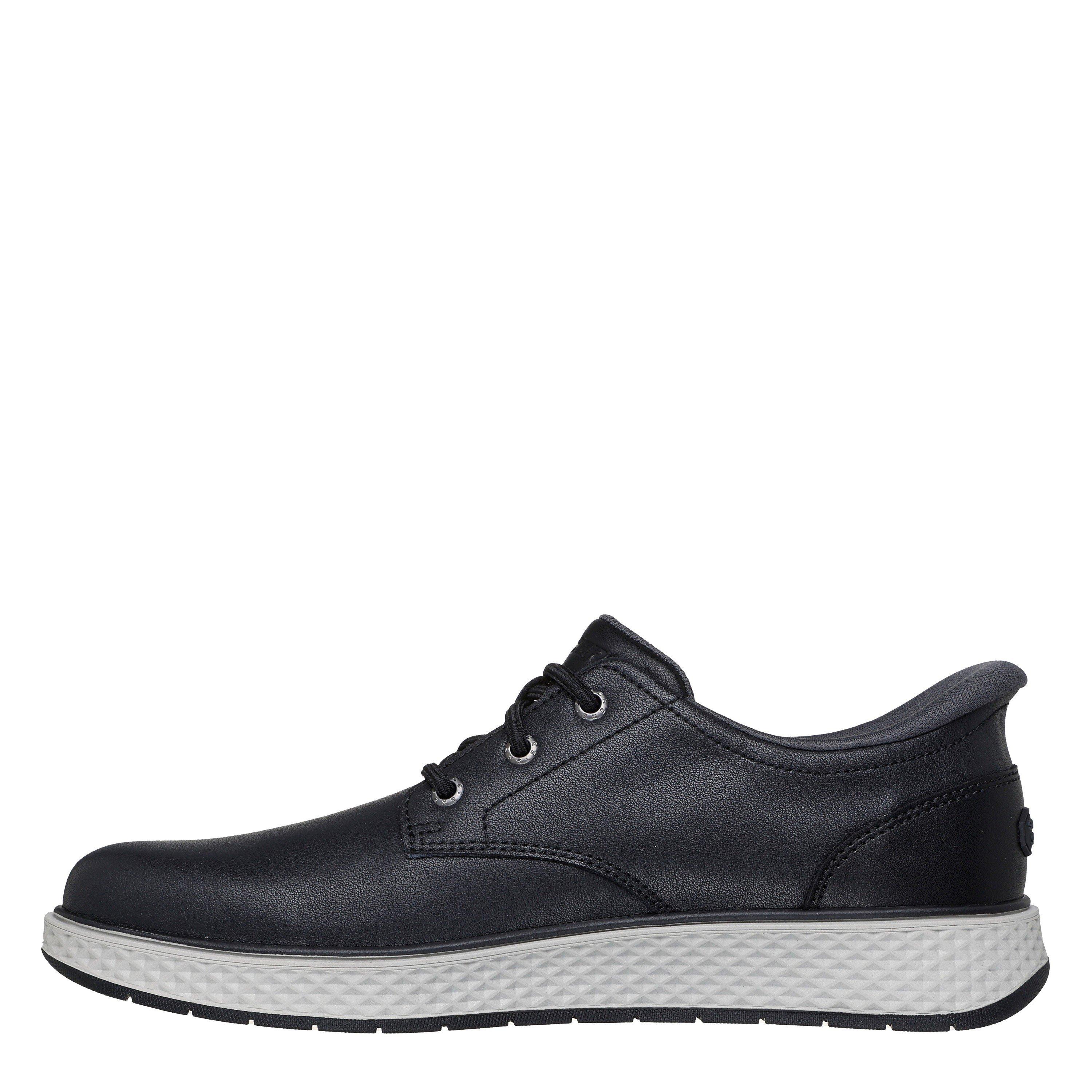 Noir - Skechers - Men's Burkett Leather Slip-On Trainers - 2