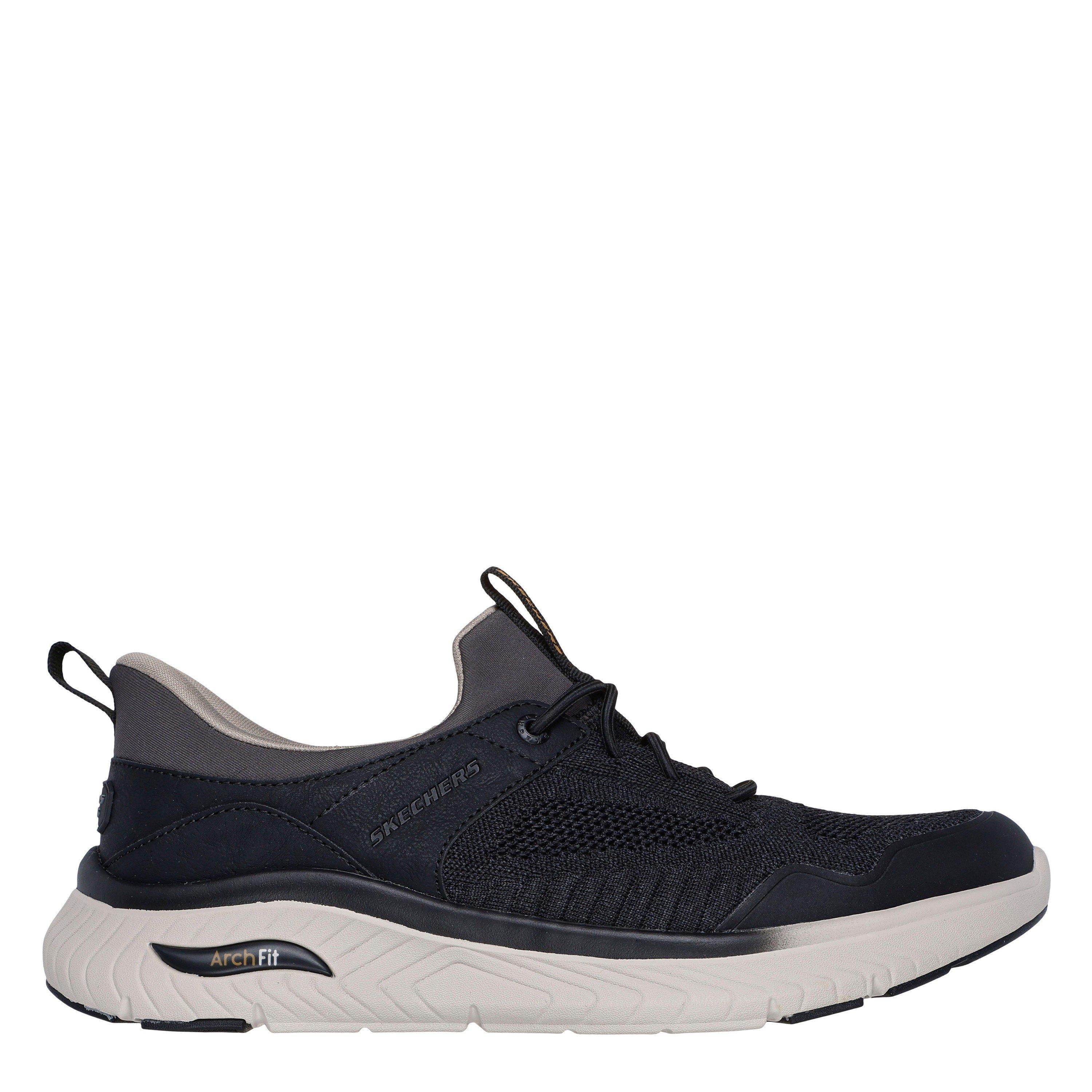 Black - Skechers - Skechers Arch Fit Crosser Slip On Trainers Mens - 1