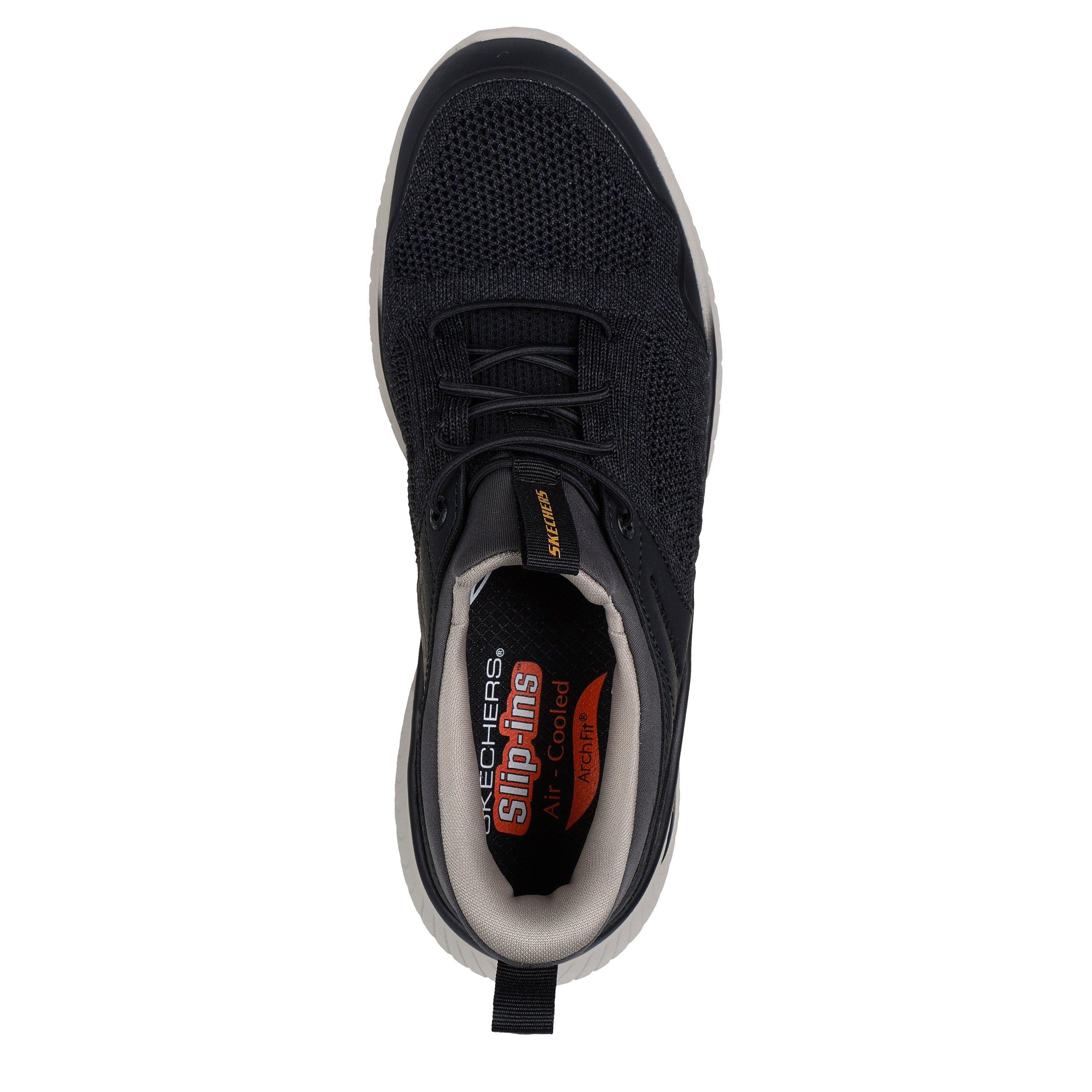 Crna - Skechers - Skechers Arch Fit Crosser Slip On Trainers Mens - 4