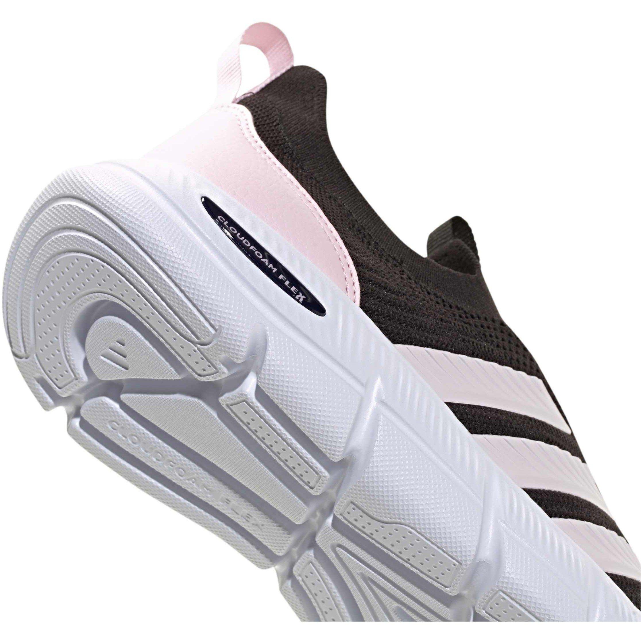 Core Black/Almo - adidas - Unisex Adults' Cloudfoam Flex Sock Slip-On Trainers - 8