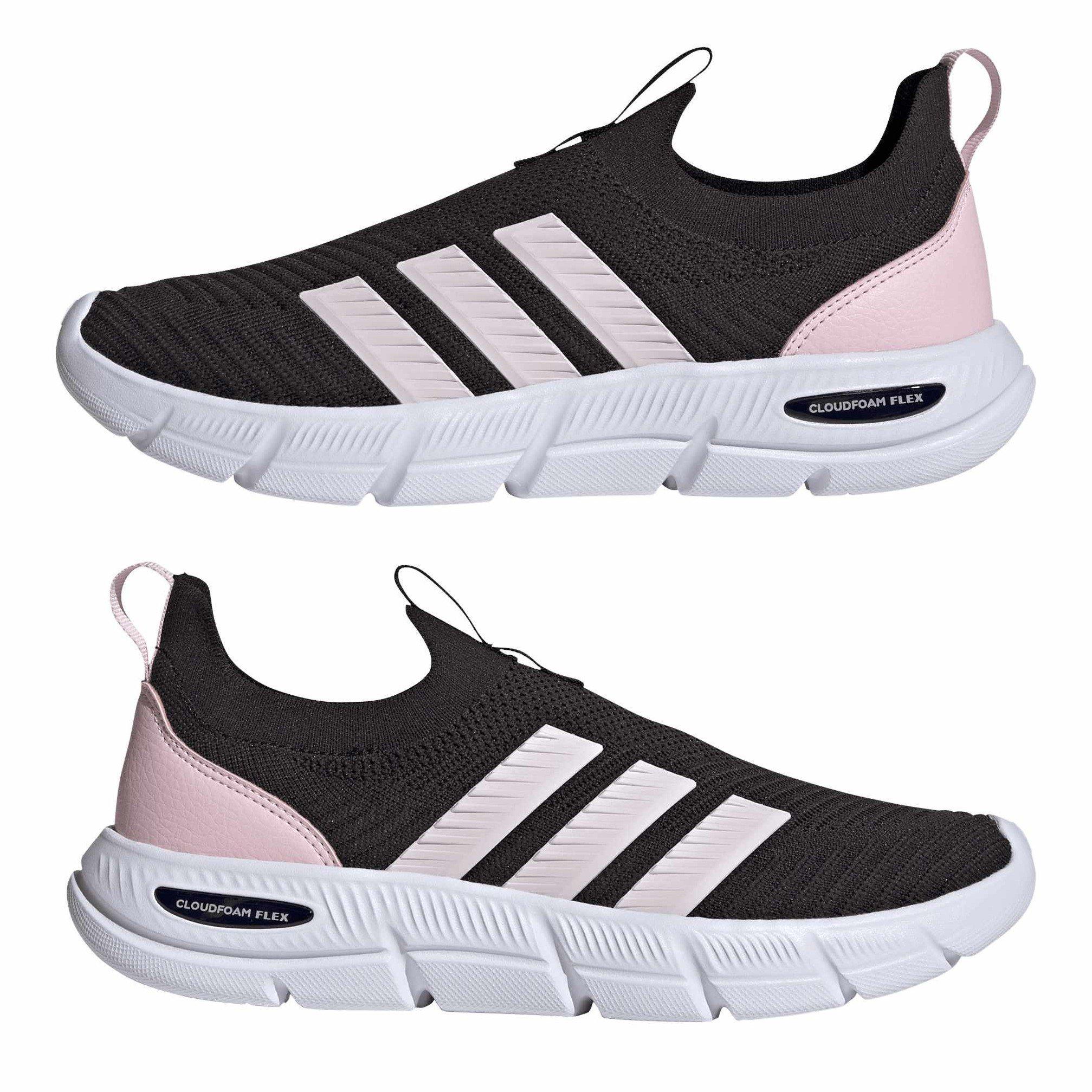 Core Black/Almo - adidas - Unisex Adults' Cloudfoam Flex Sock Slip-On Trainers - 9